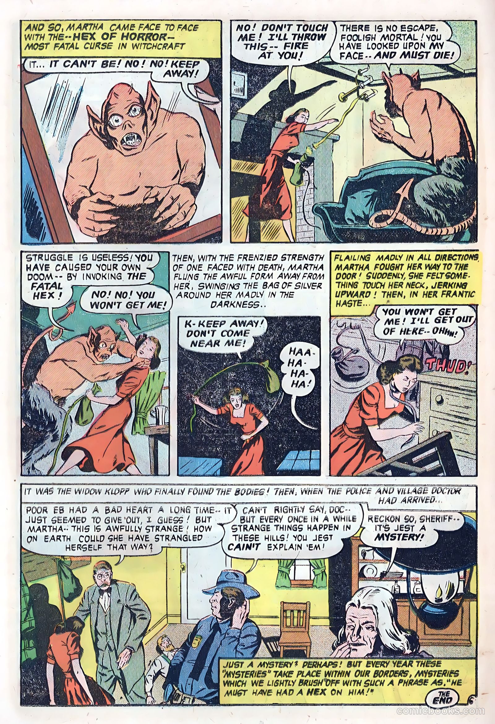 Out of the Night #5 (1952, Creston Publications Corp.) — page 16 of 36