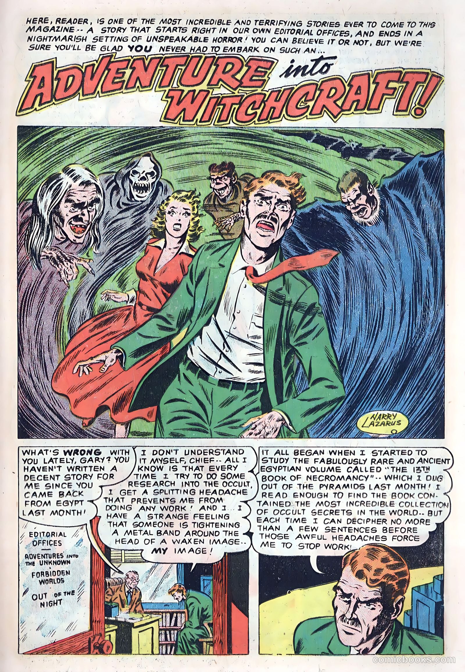 Out of the Night #5 (1952, Creston Publications Corp.) — page 19 of 36
