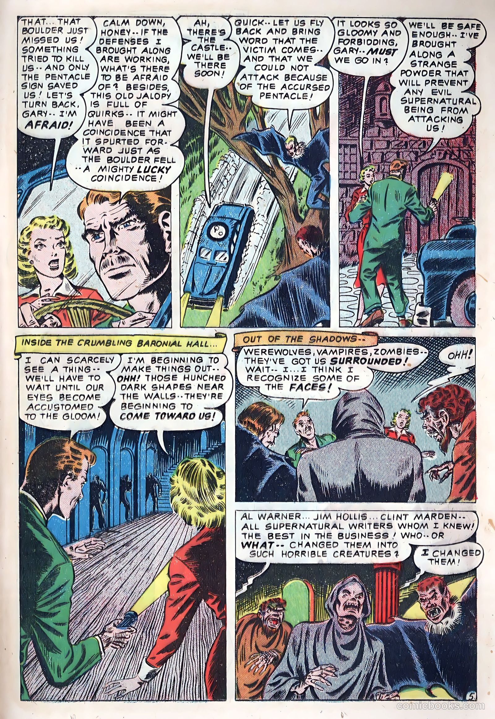 Out of the Night #5 (1952, Creston Publications Corp.) — page 23 of 36