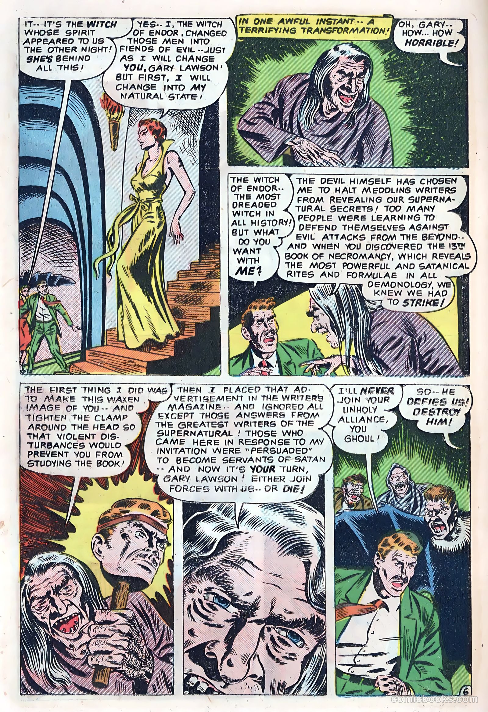 Out of the Night #5 (1952, Creston Publications Corp.) — page 24 of 36