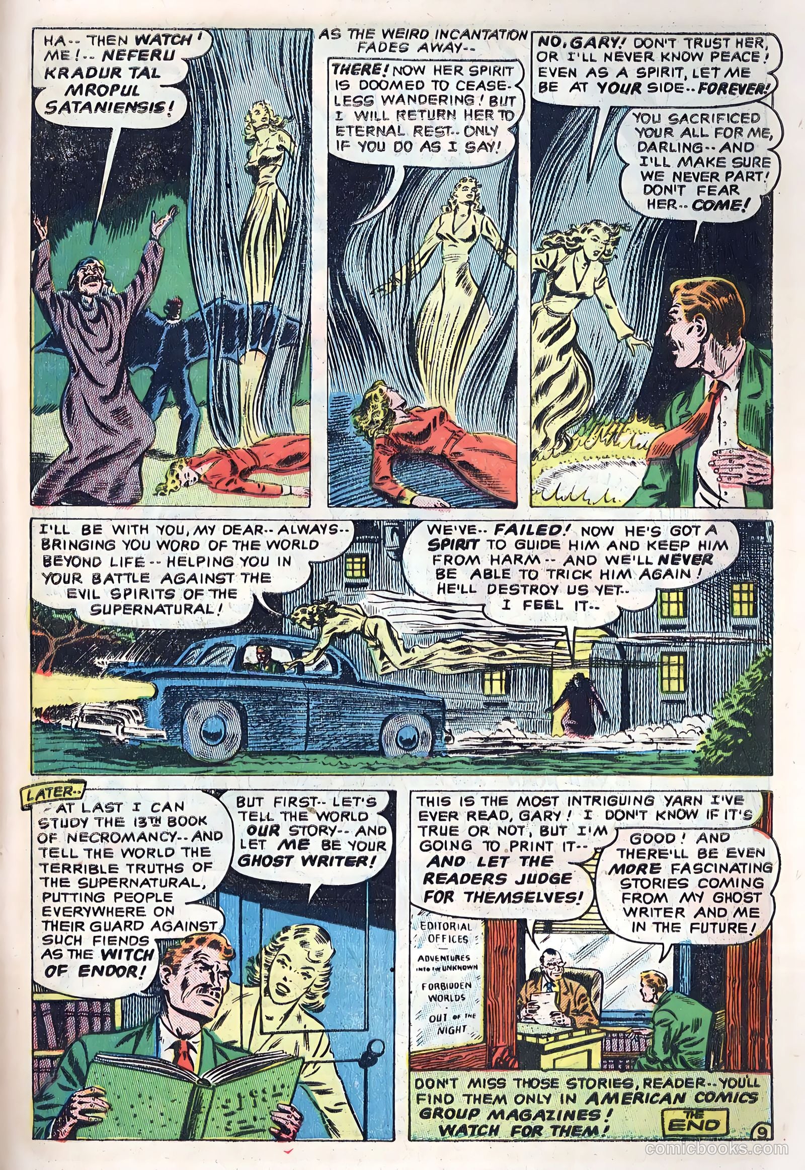 Out of the Night #5 (1952, Creston Publications Corp.) — page 27 of 36