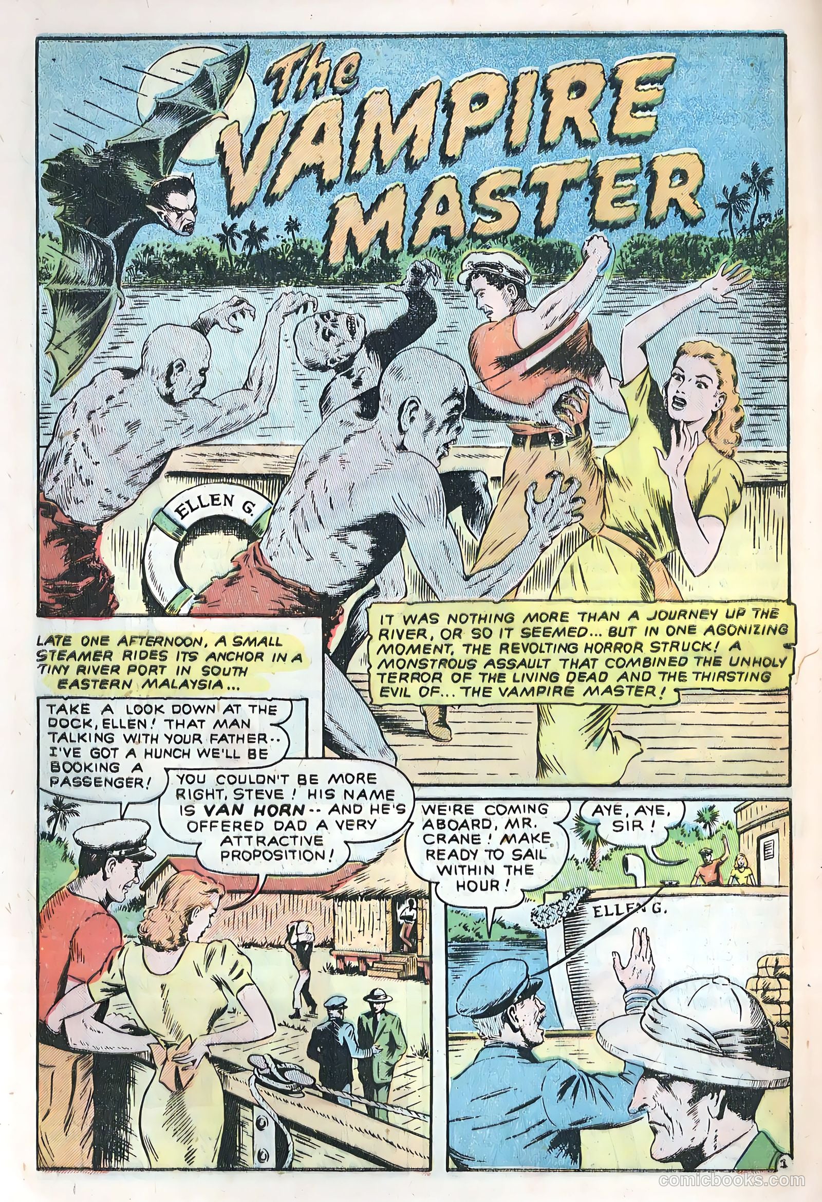 Out of the Night #5 (1952, Creston Publications Corp.) — page 28 of 36
