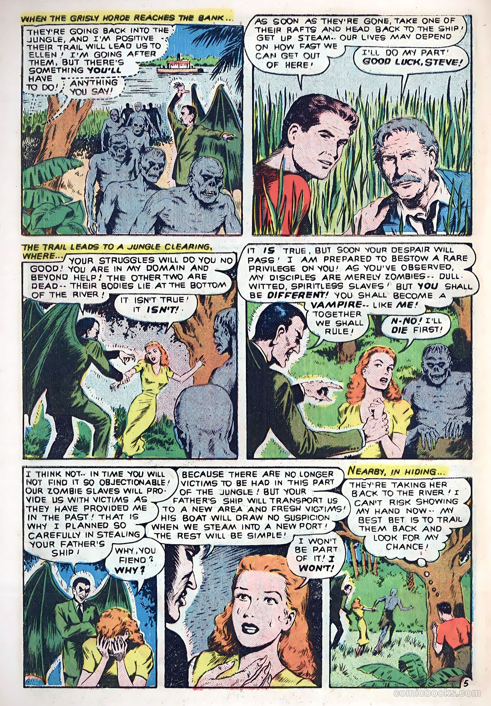 Out of the Night #5 (1952, Creston Publications Corp.) — page 32 of 36