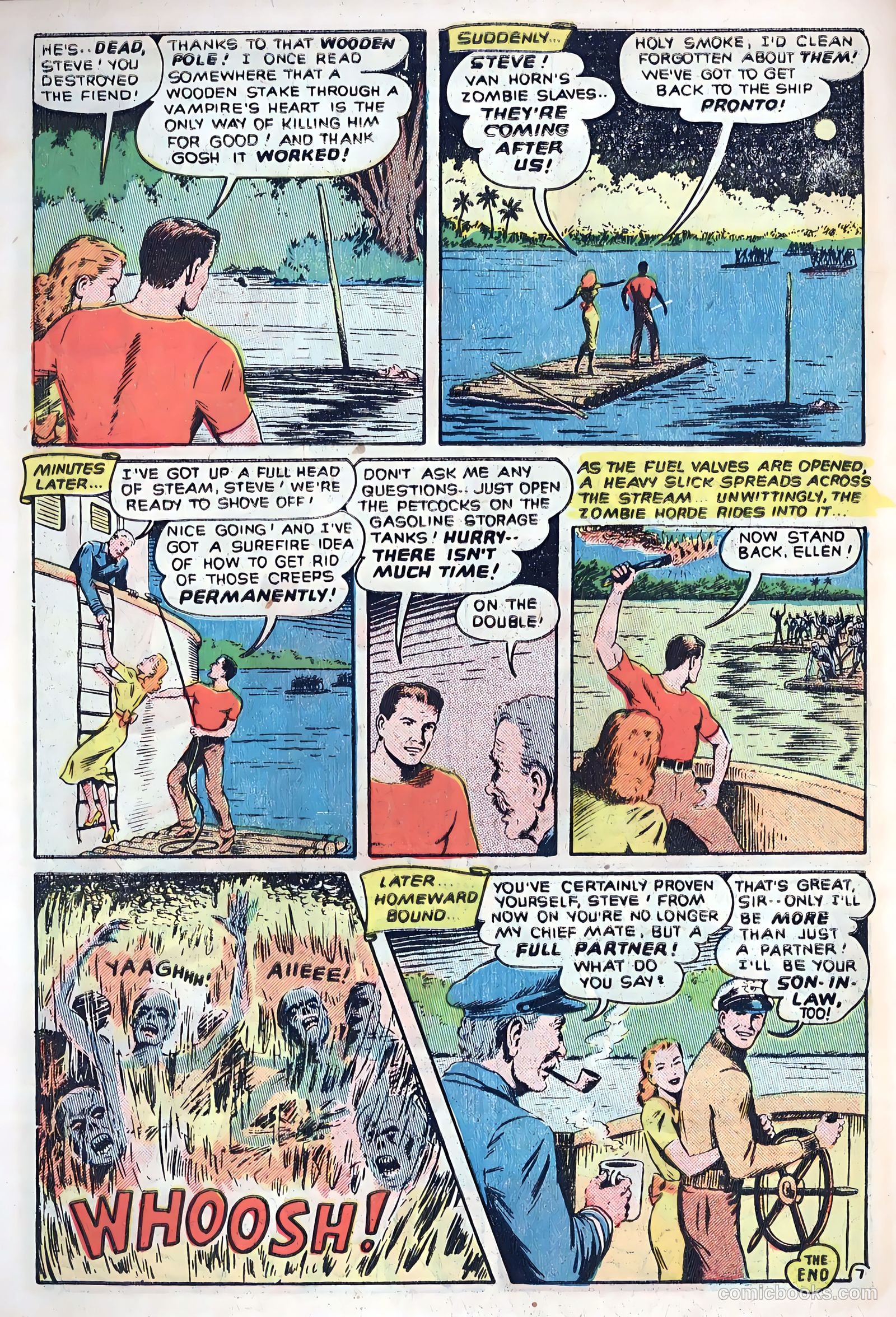 Out of the Night #5 (1952, Creston Publications Corp.) — page 34 of 36