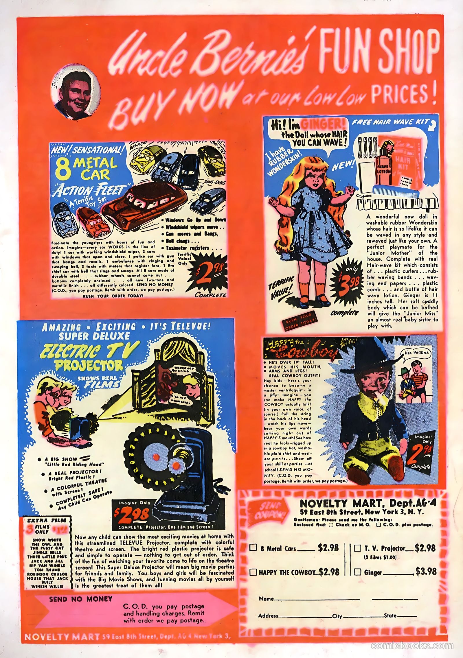 Out of the Night #5 (1952, Creston Publications Corp.) — page 36 of 36