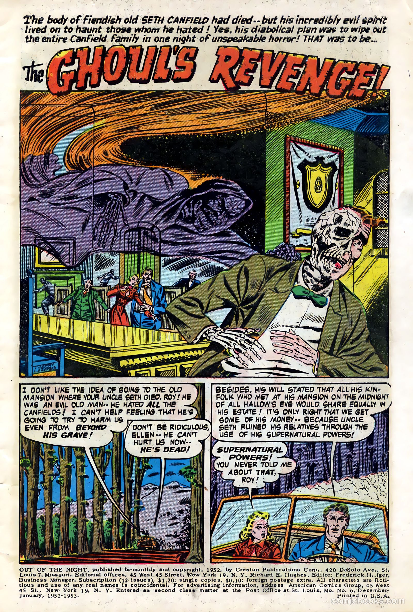 Out of the Night #6 (1952, Creston Publications Corp.) — page 3 of 36