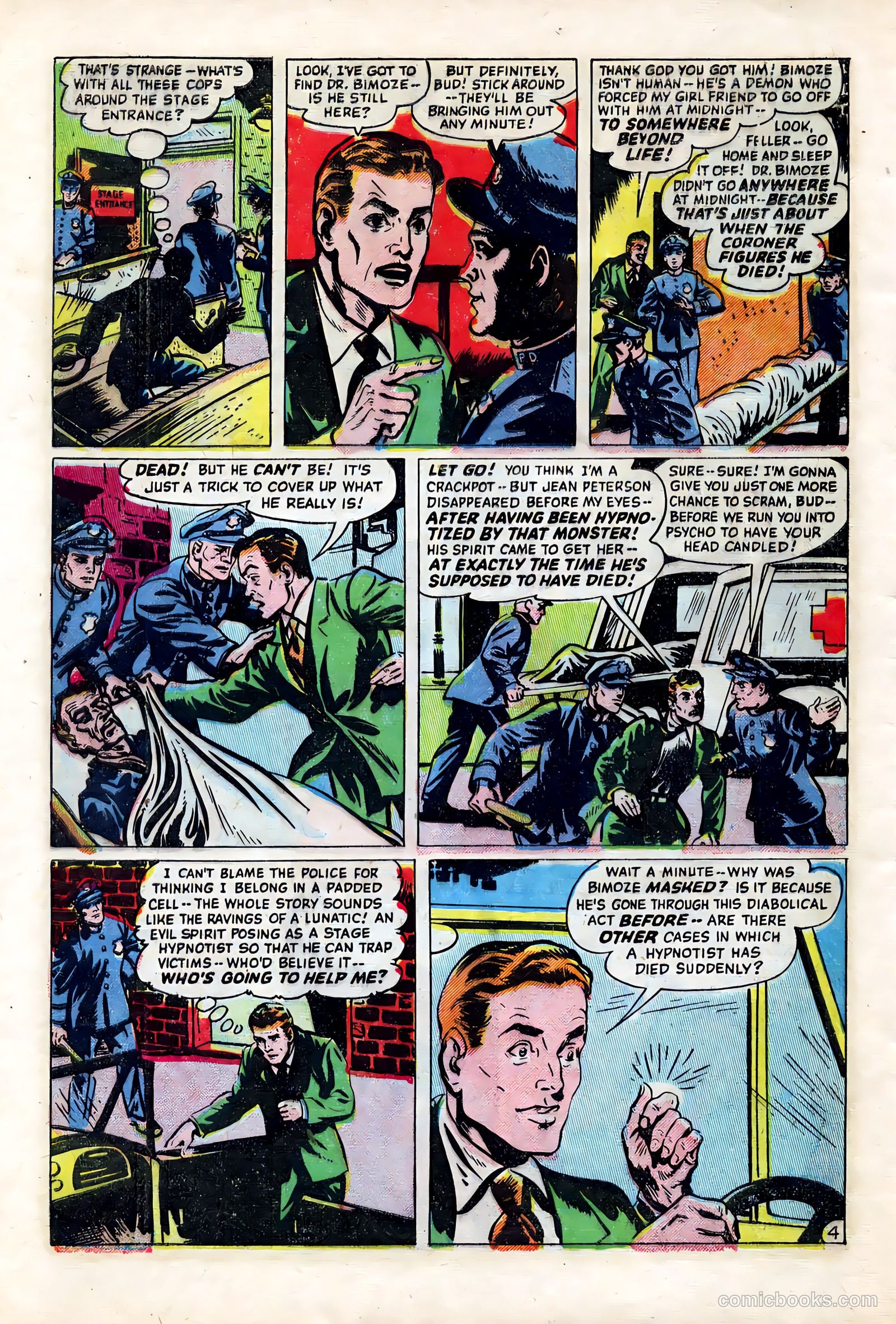 Out of the Night #6 (1952, Creston Publications Corp.) — page 28 of 36