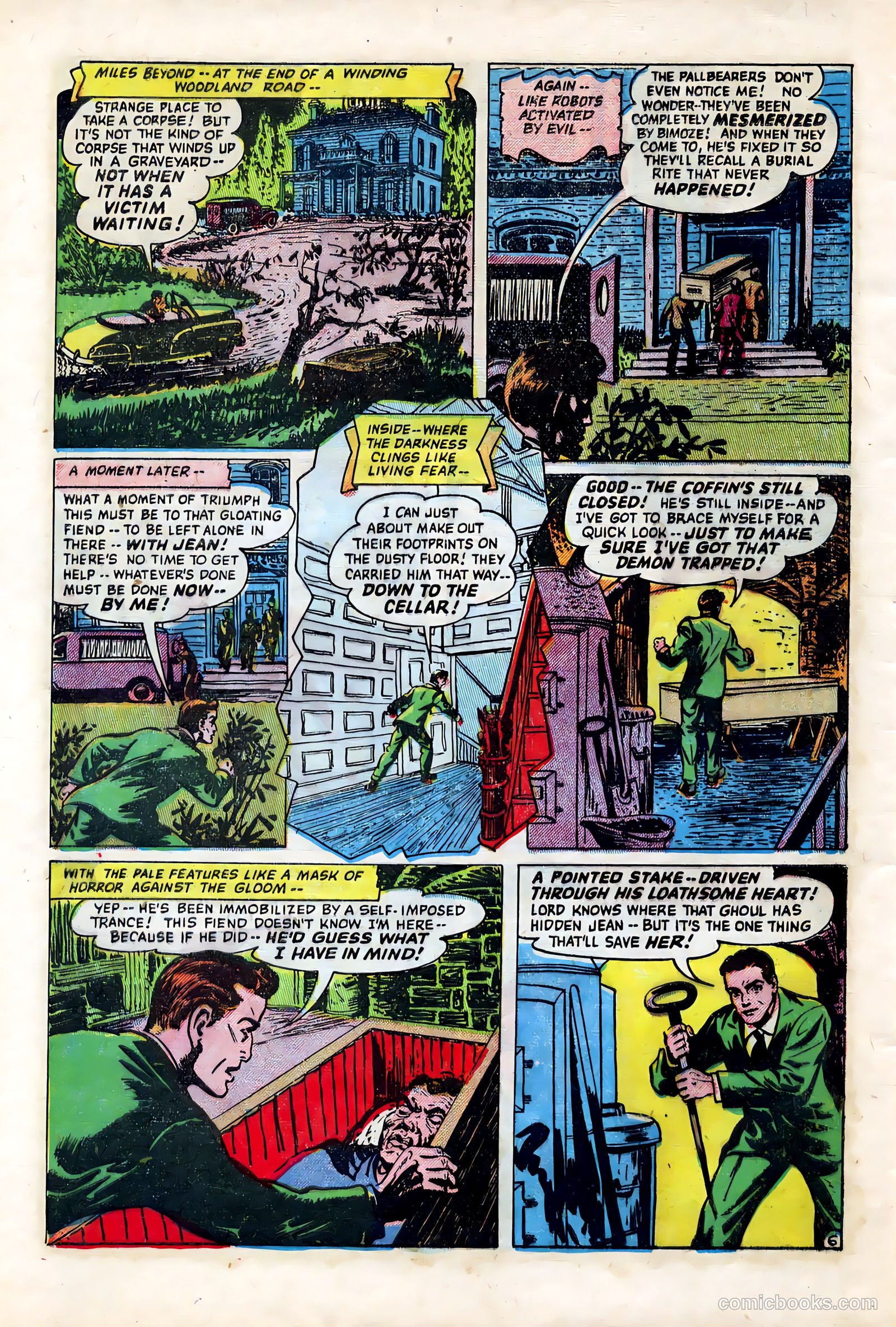 Out of the Night #6 (1952, Creston Publications Corp.) — page 30 of 36