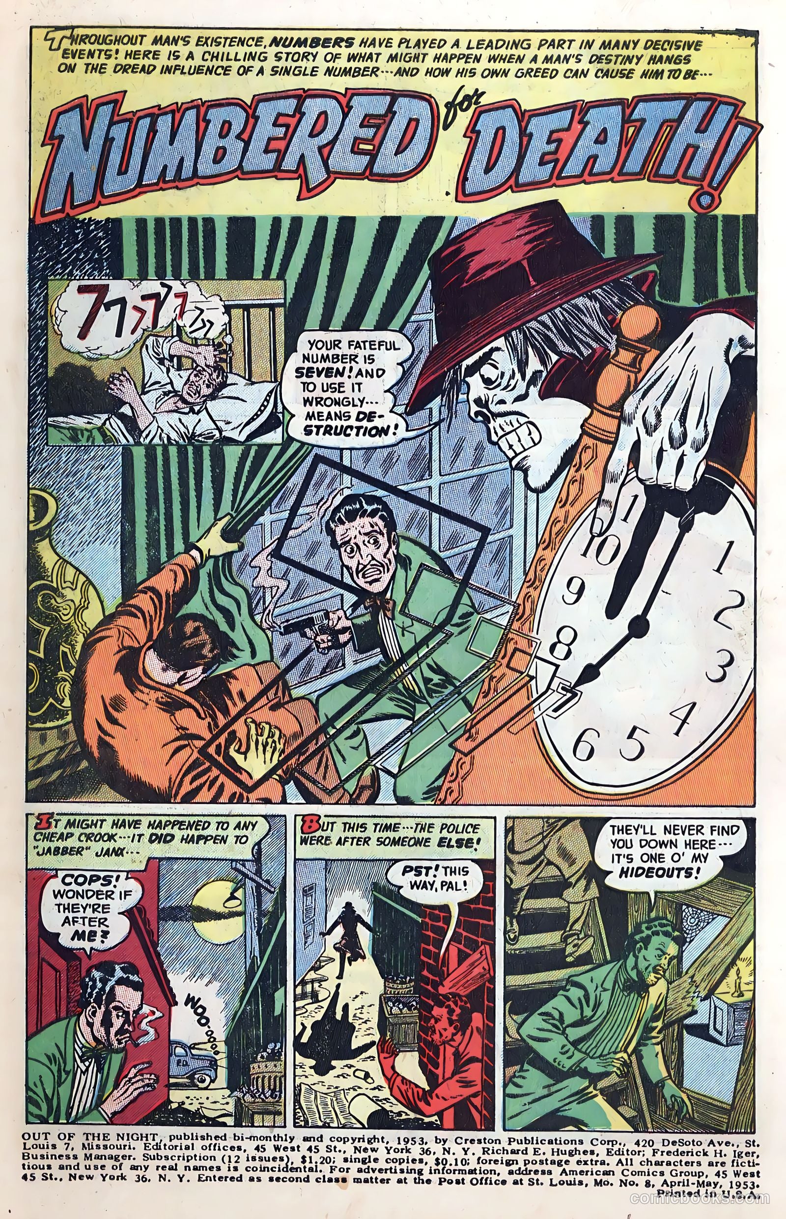 Out of the Night #8 (1953, Creston Publications Corp.) — page 3 of 36