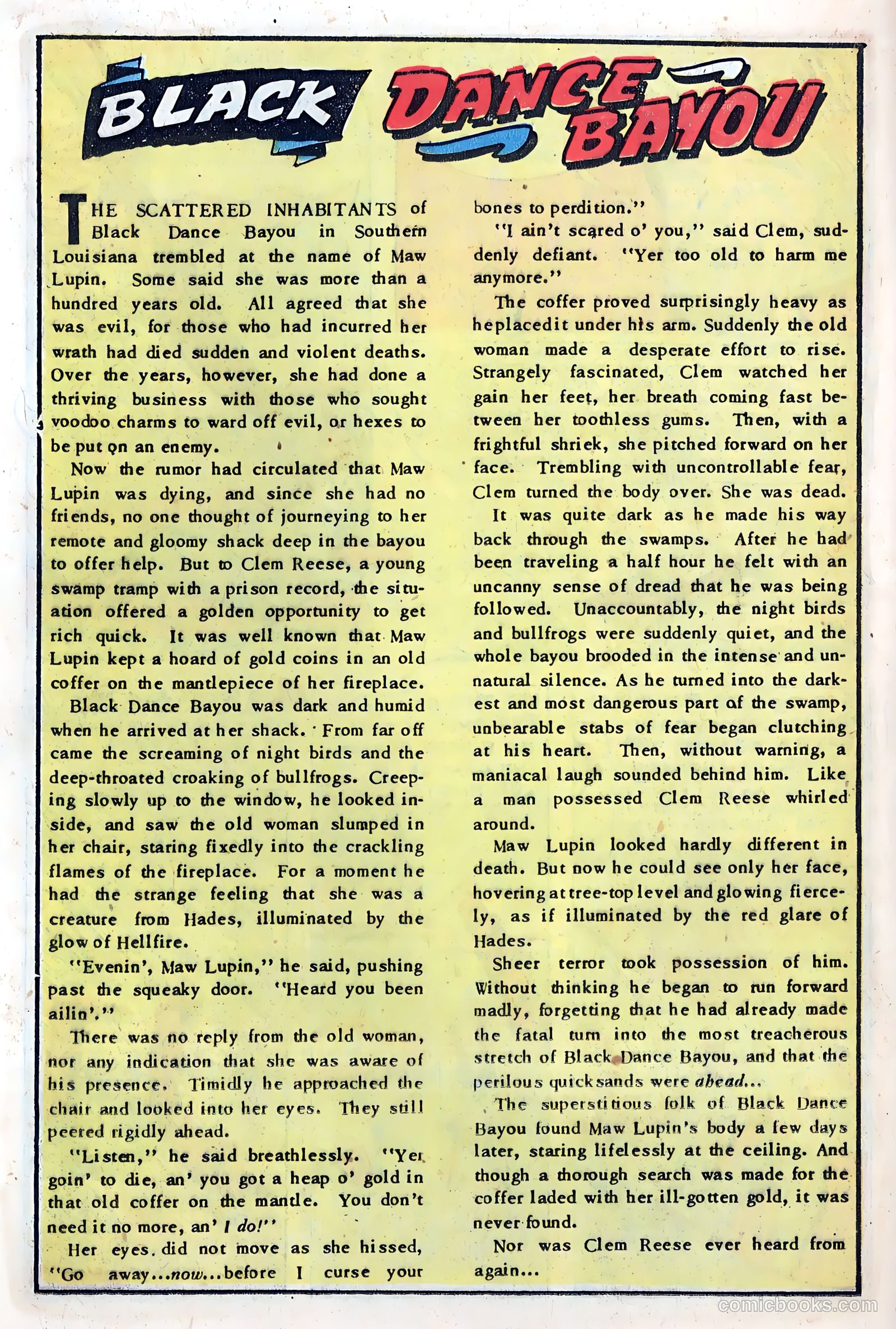 Out of the Night #8 (1953, Creston Publications Corp.) — page 12 of 36