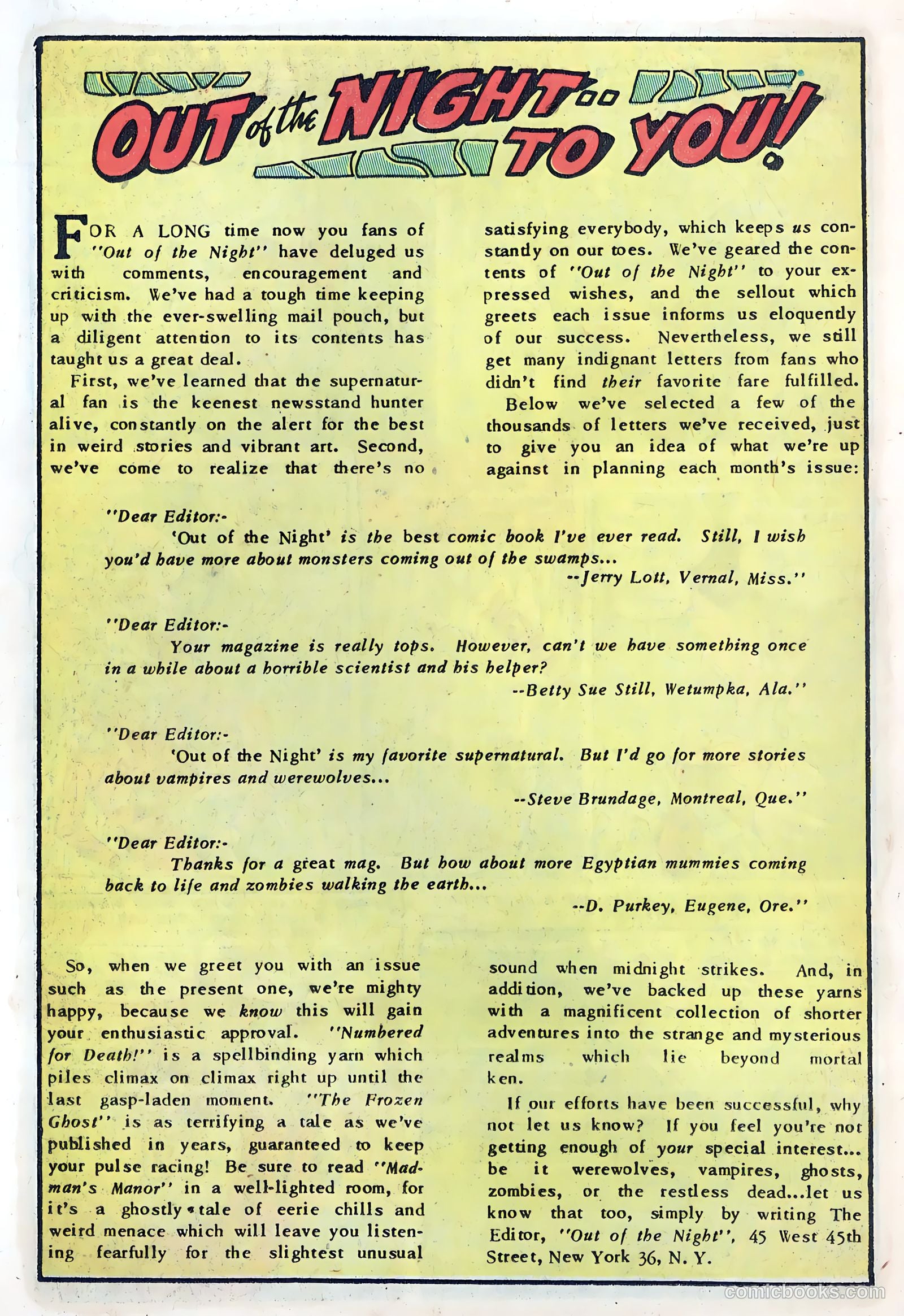 Out of the Night #8 (1953, Creston Publications Corp.) — page 22 of 36