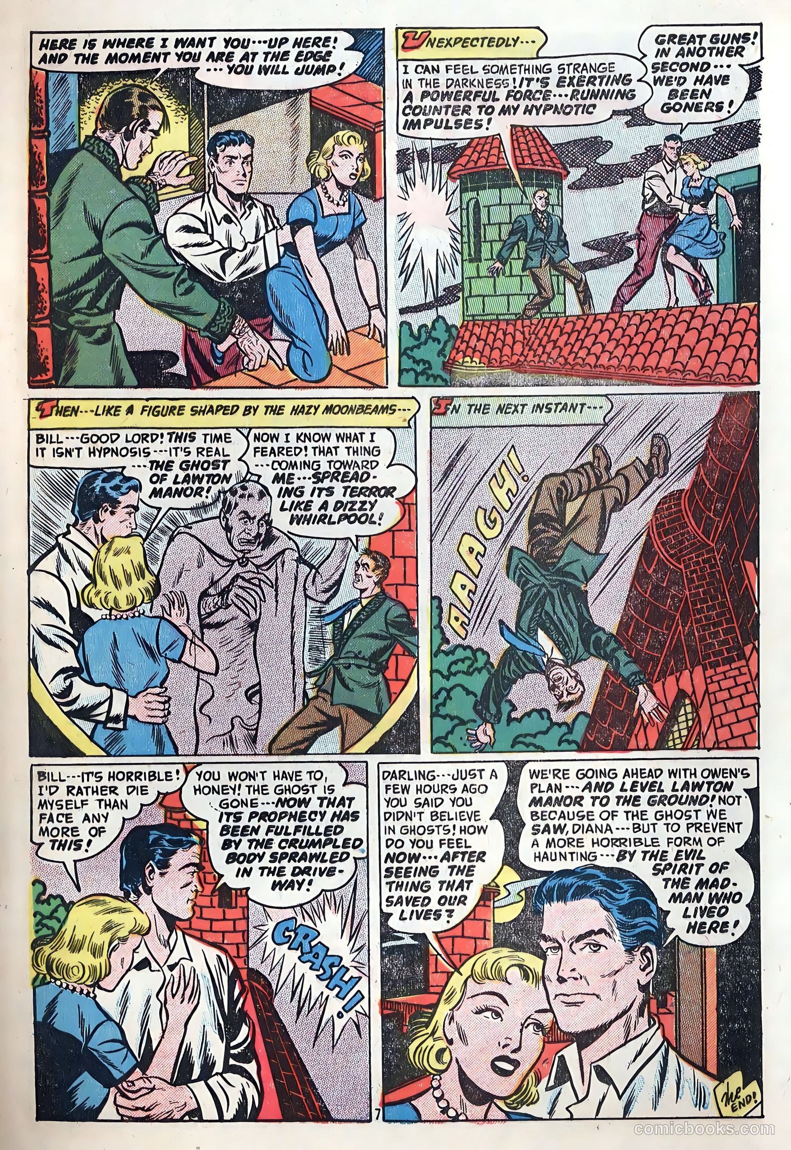 Out of the Night #8 (1953, Creston Publications Corp.) — page 33 of 36