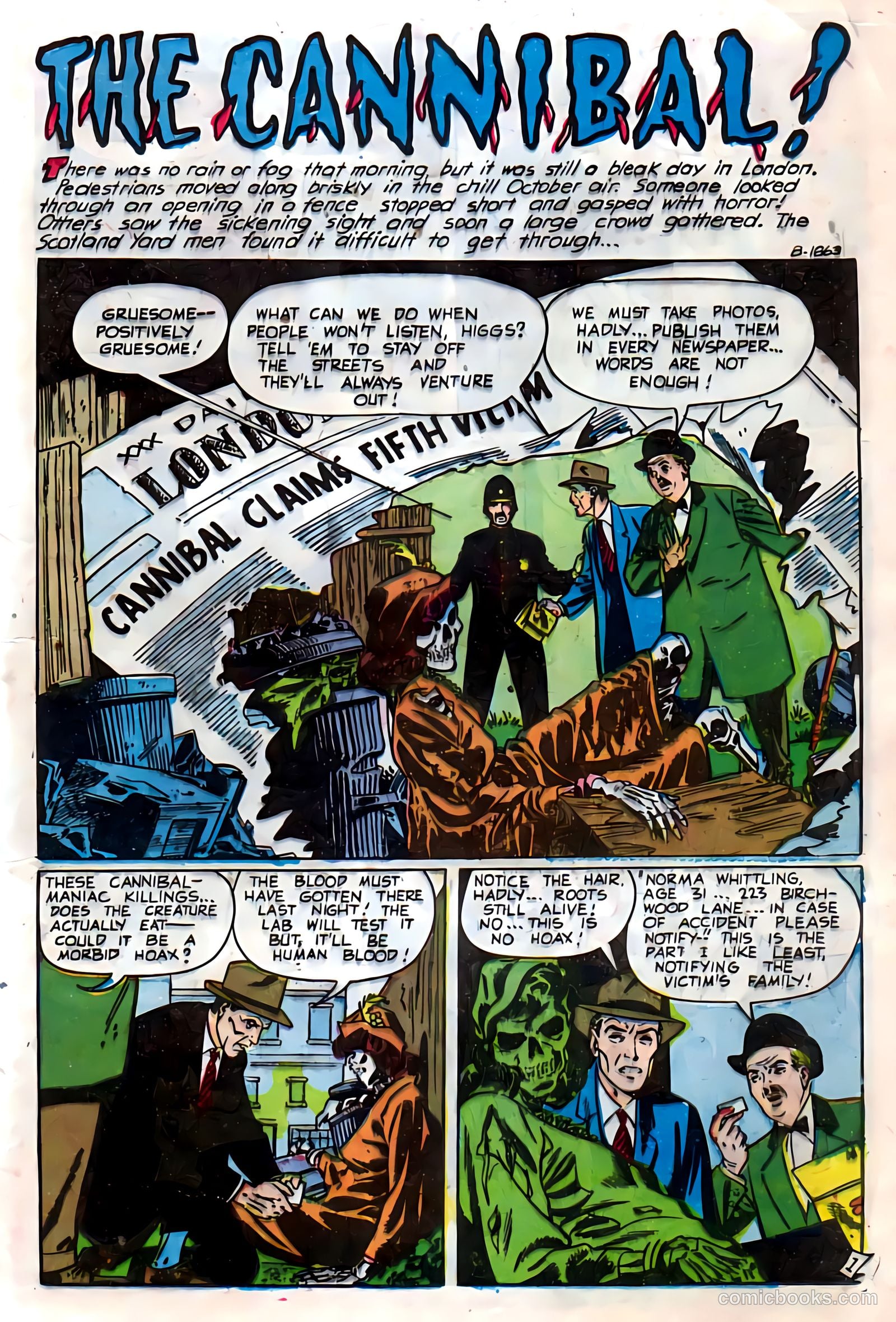 Out of the Shadows #13 (1954, Visual Editions, Inc.) — page 17 of 36