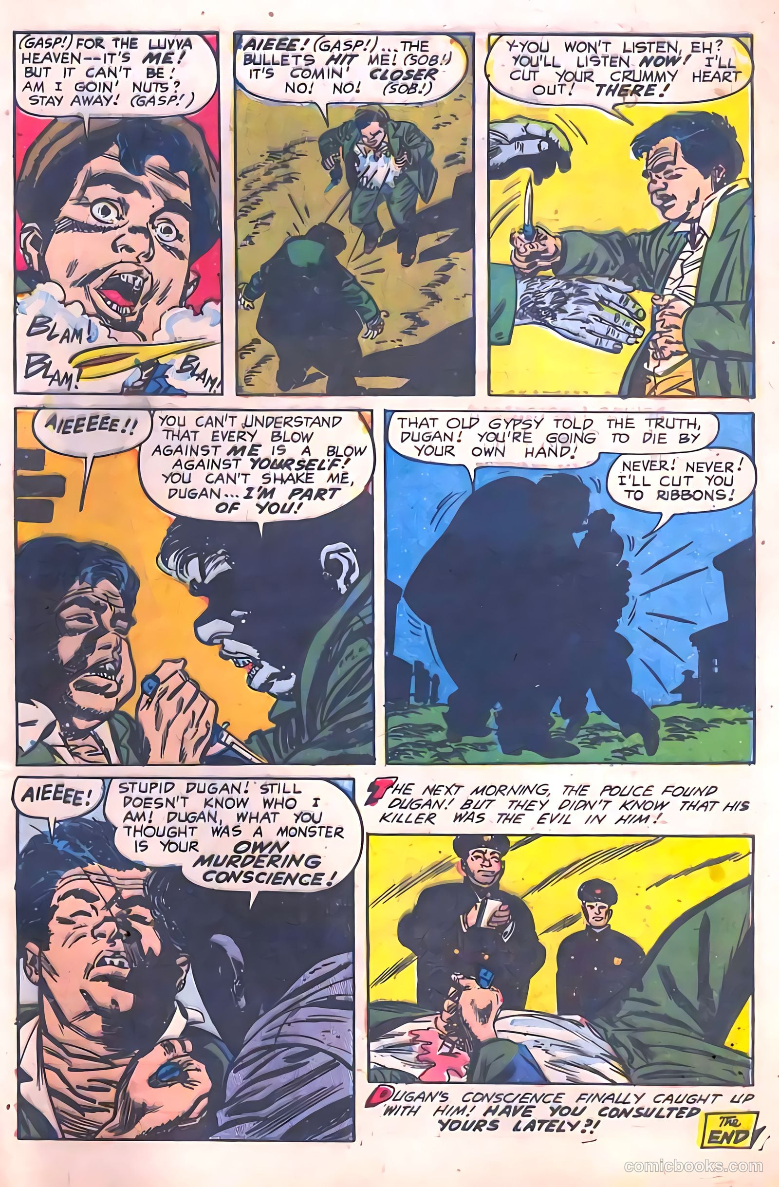 Out of the Shadows #13 (1954, Visual Editions, Inc.) — page 33 of 36