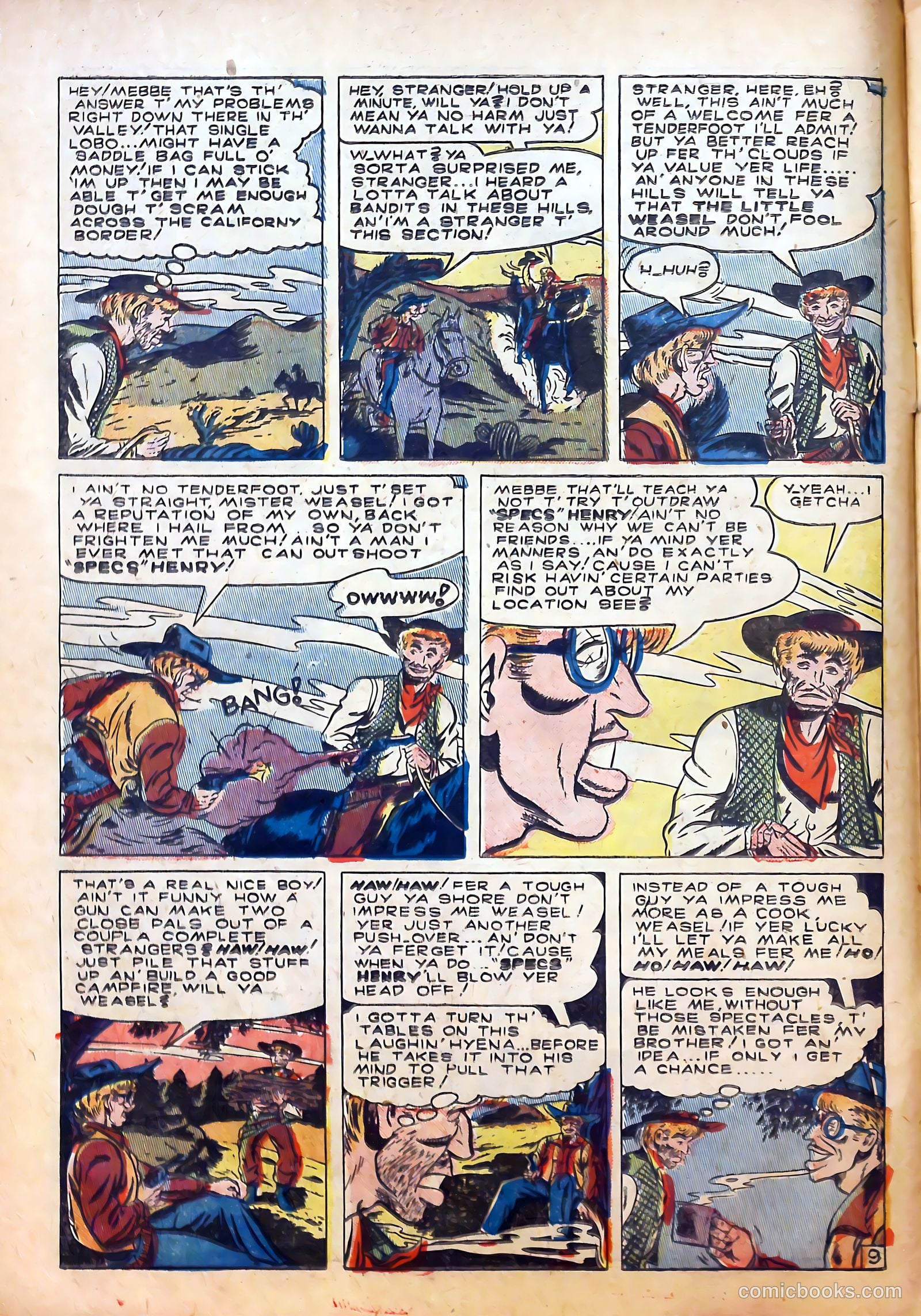 Outlaws #10 (1952) — page 10 of 36