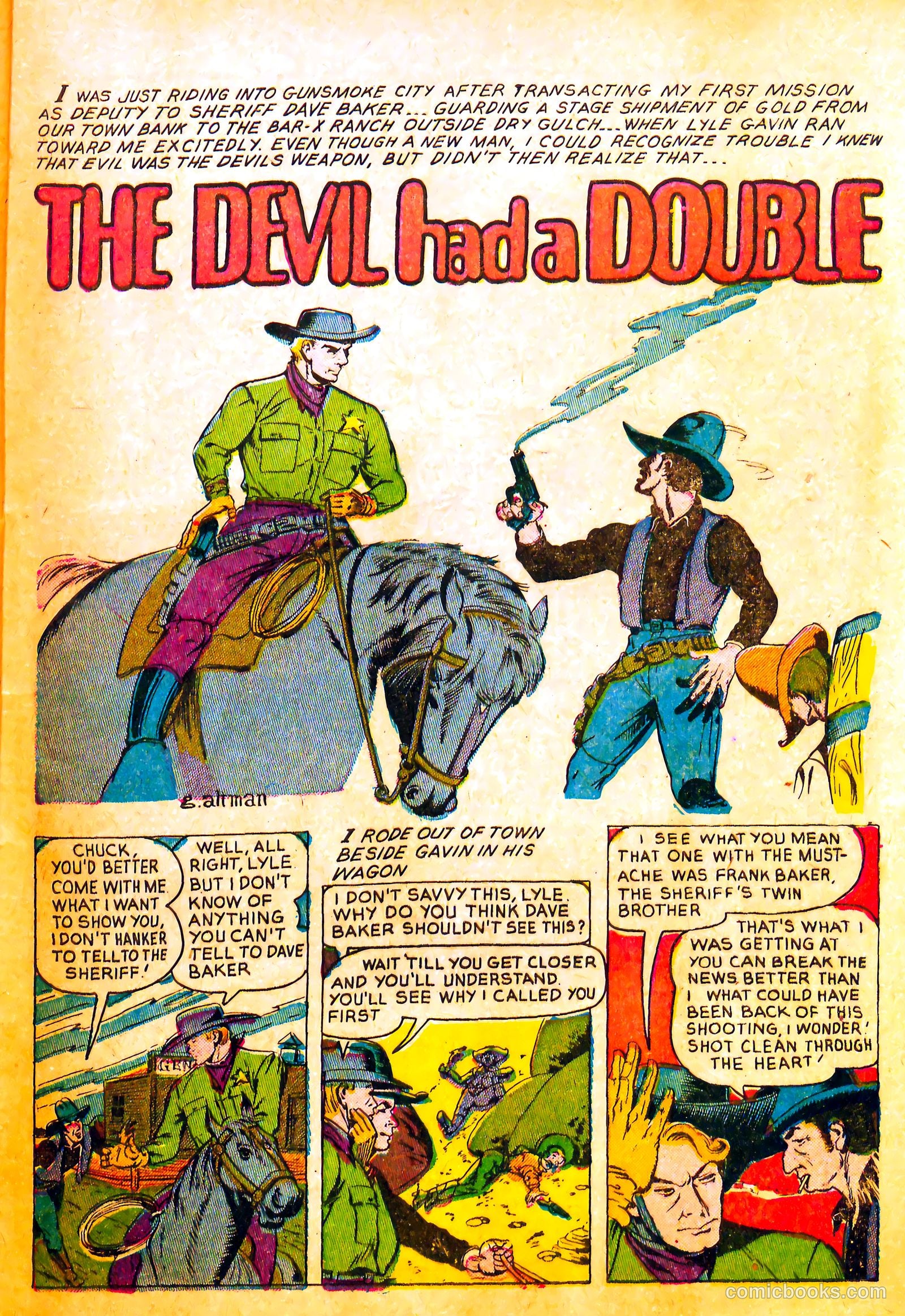 Outlaws #11 (1953) — page 25 of 36