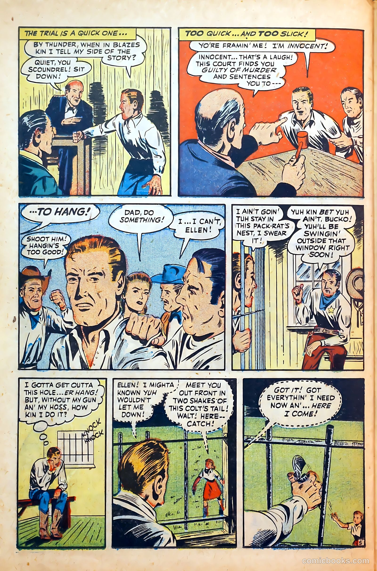 Outlaws #6 (1948) — page 36 of 52