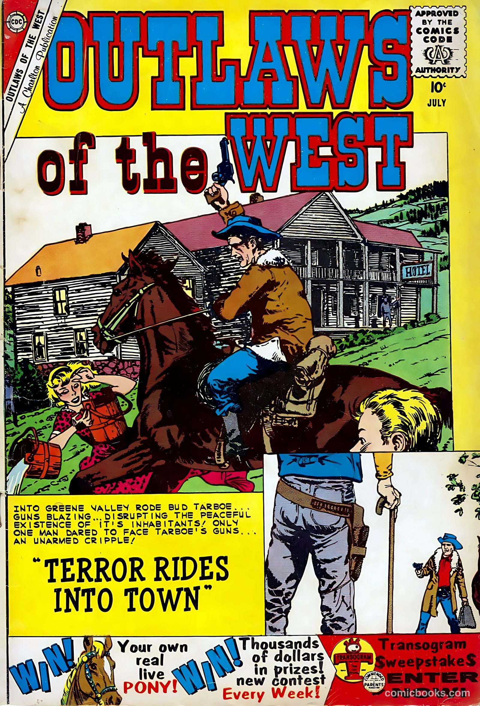 Outlaws of the West #26 cover