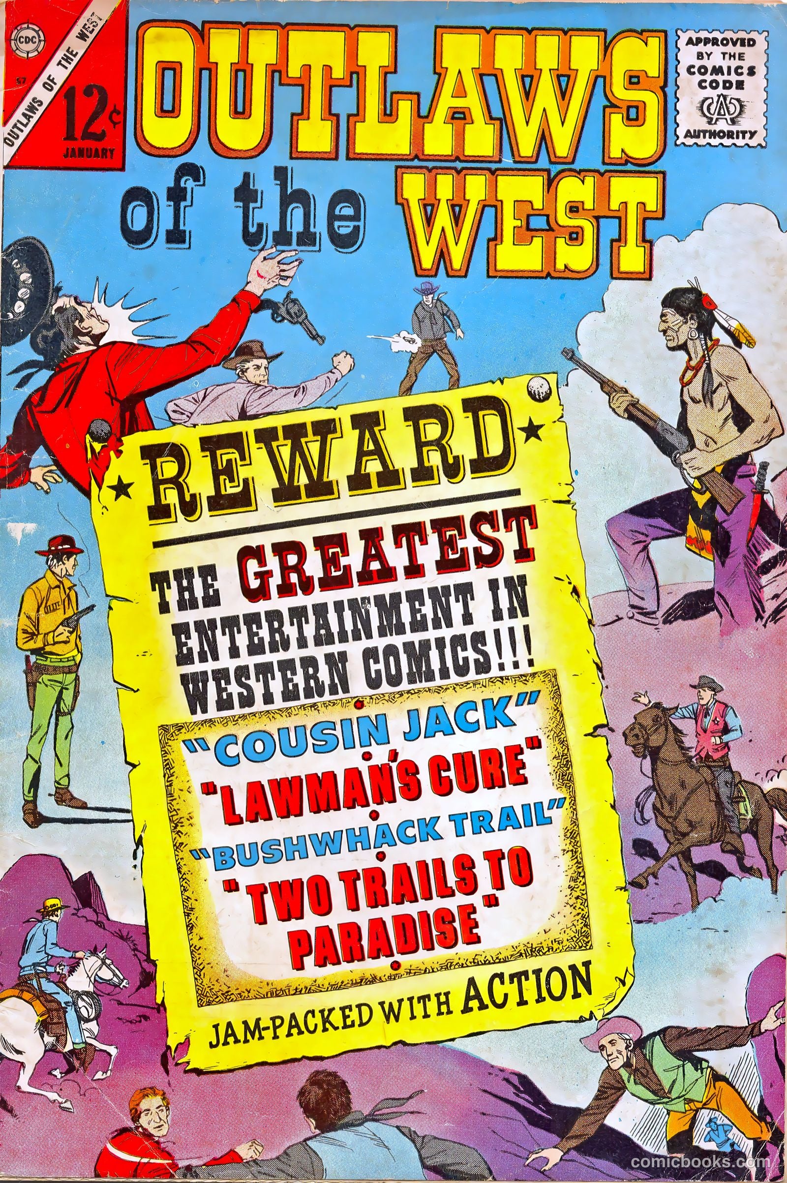 Outlaws of the West #57 cover