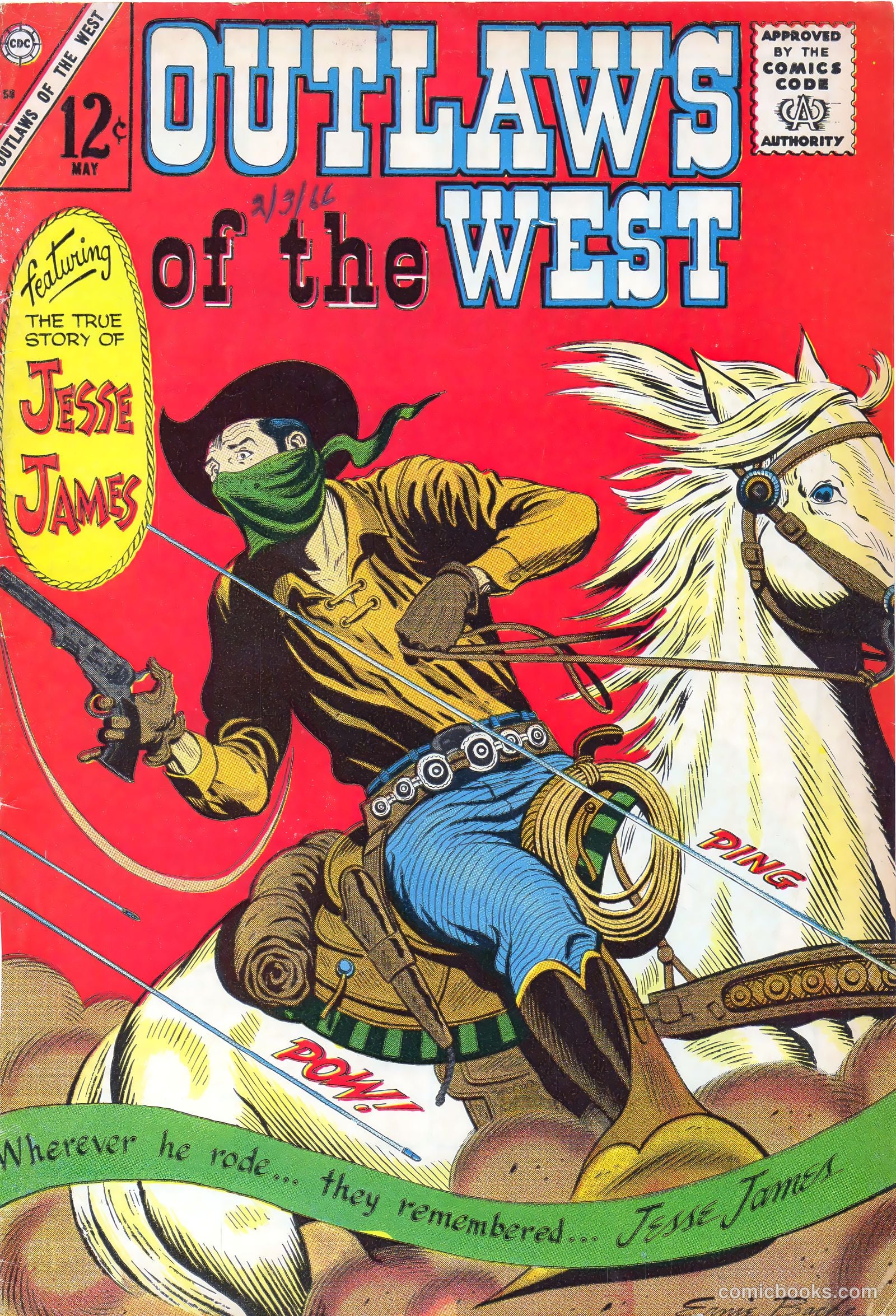 Outlaws of the West #58 cover
