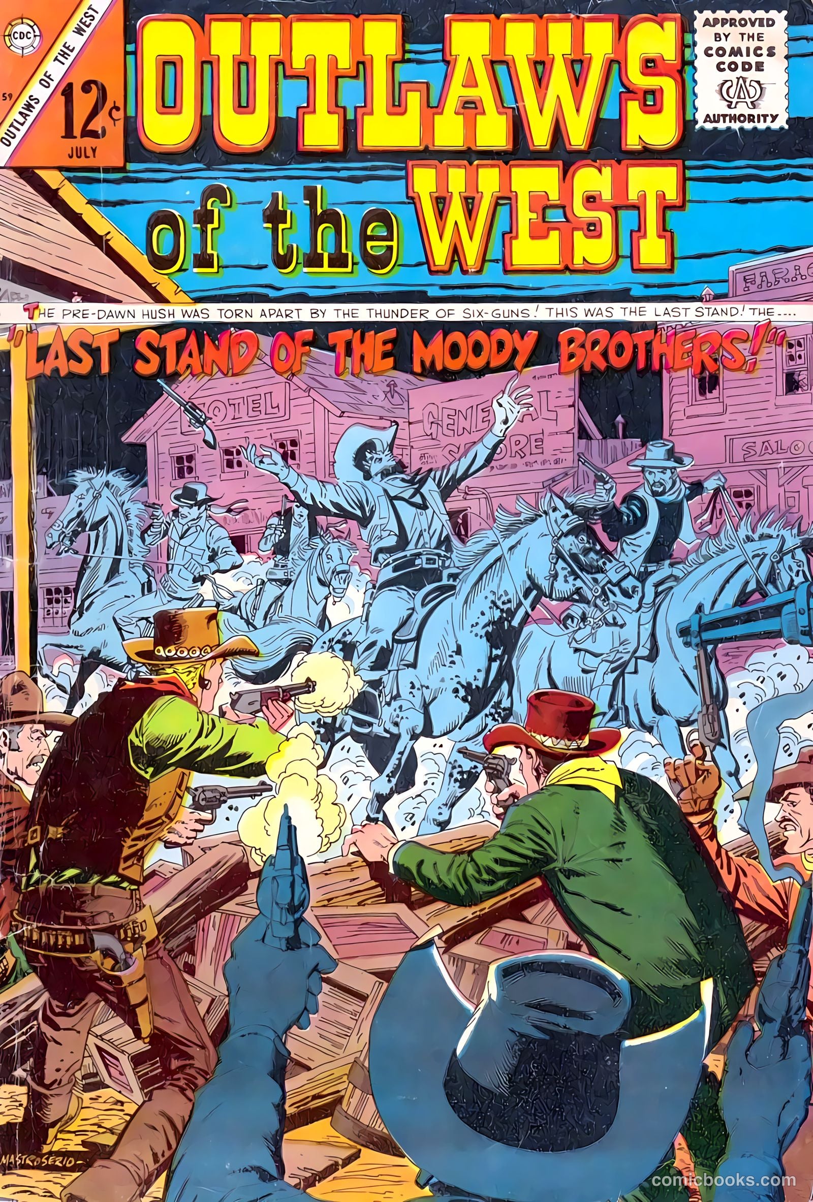 Outlaws of the West #59 cover