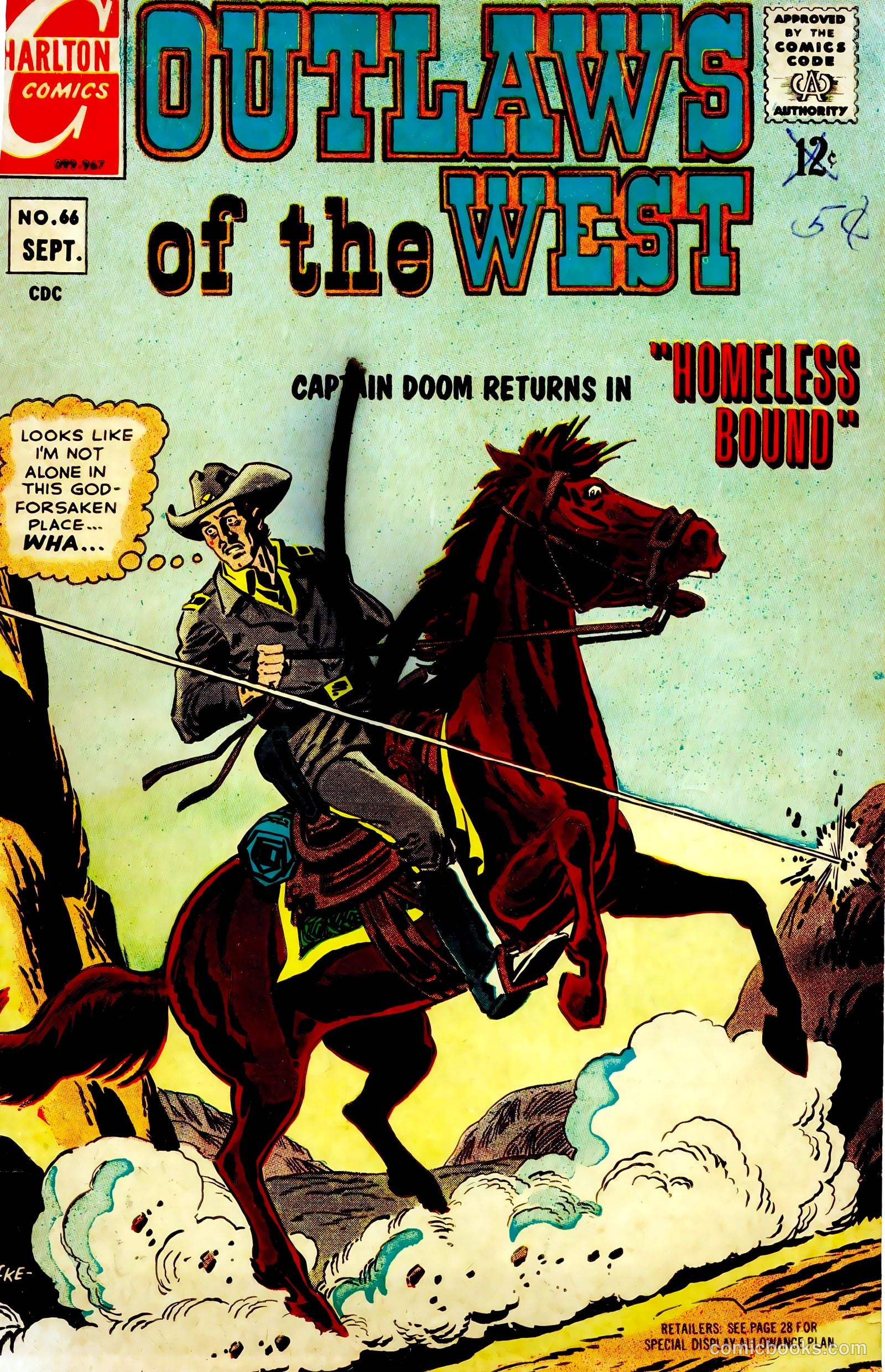 Outlaws of the West #66 cover