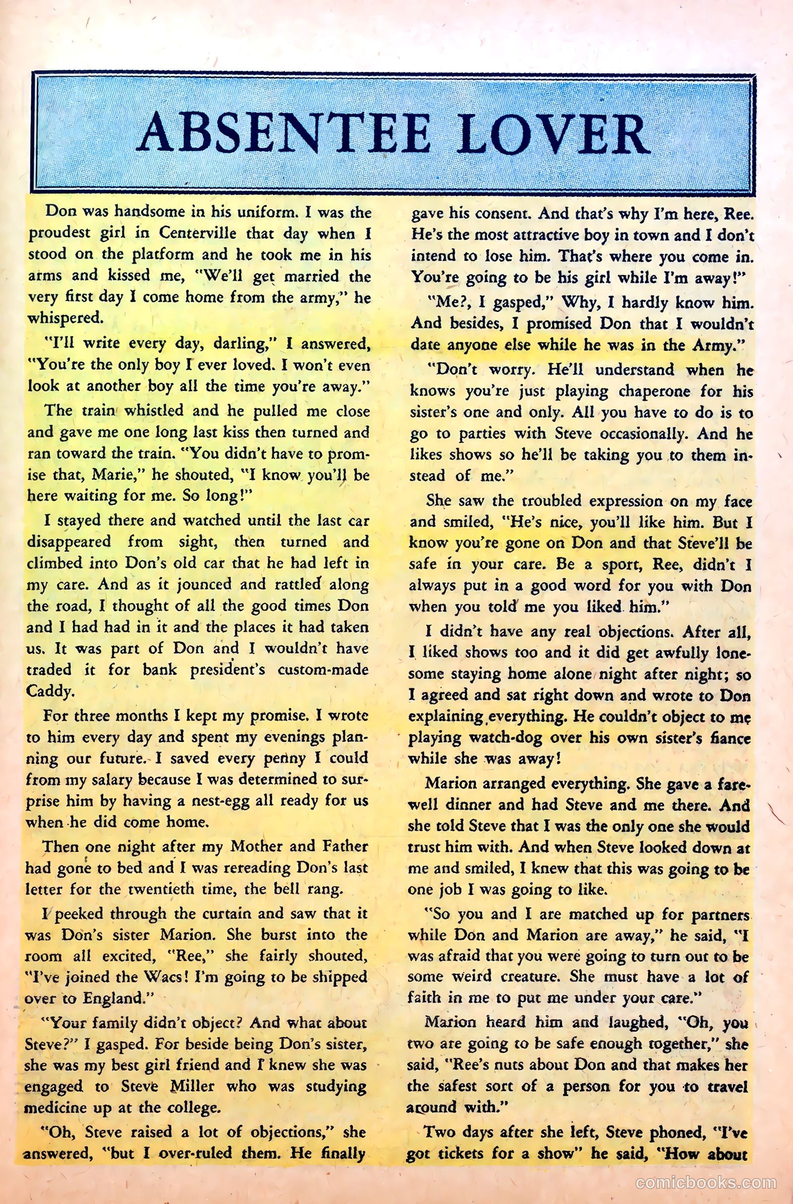Perfect Love #10 (1953) — page 25 of 37