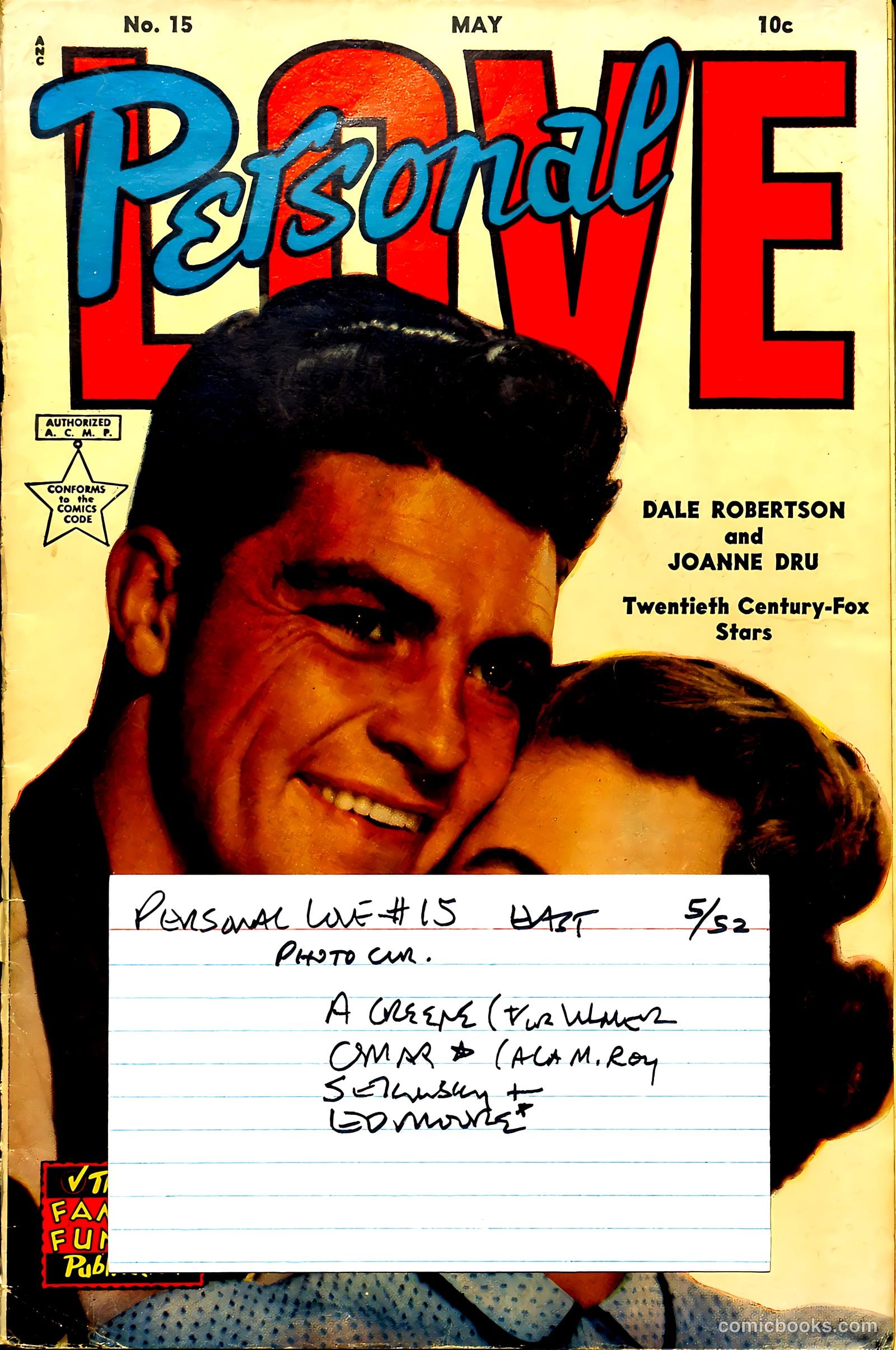 Personal Love #15 (1952) — page 37 of 37