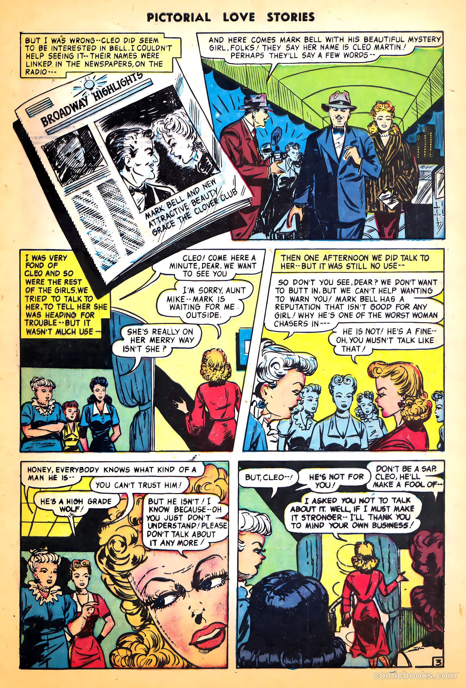 Pictorial Love Stories #24 (1950, Charlton) — page 5 of 37