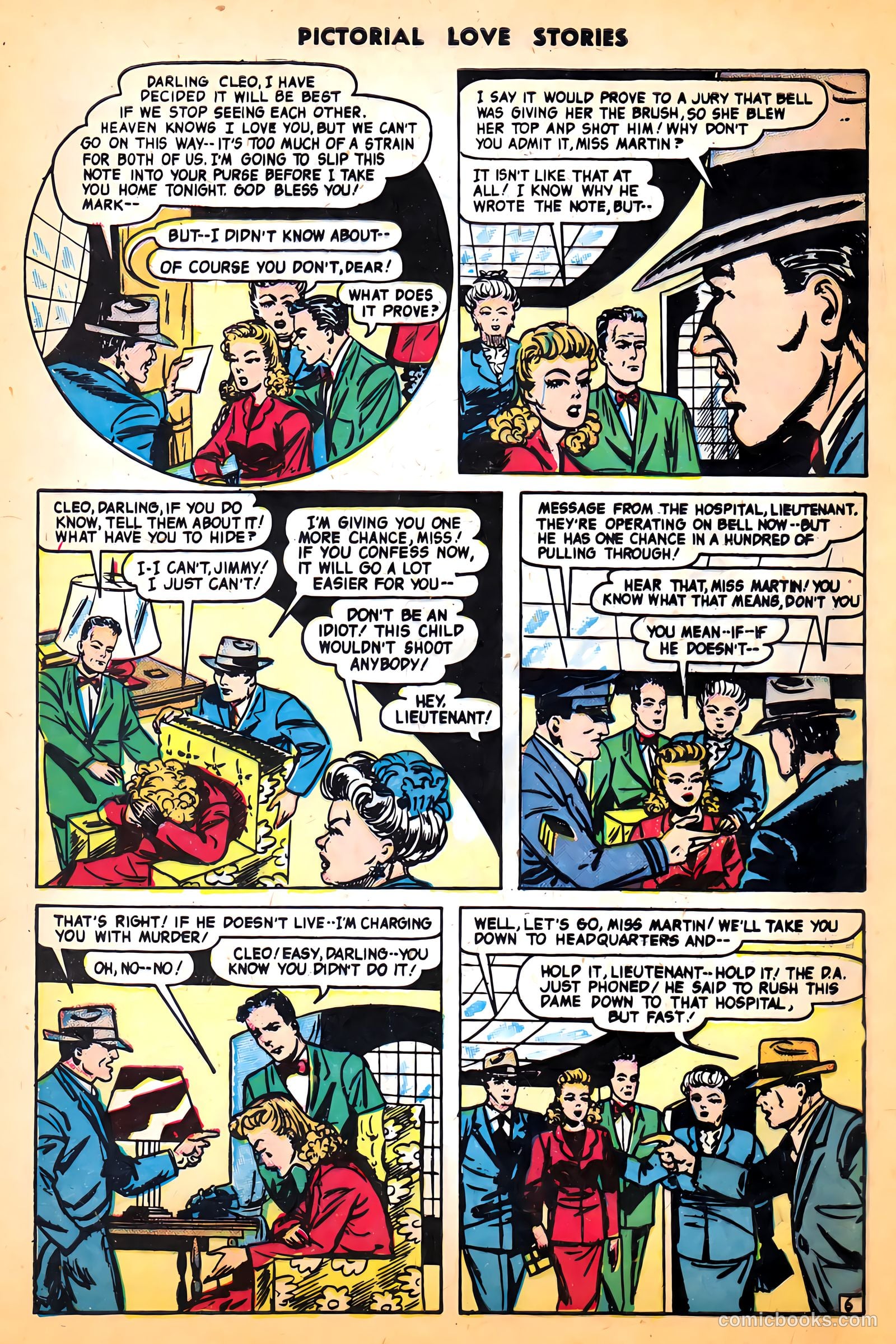 Pictorial Love Stories #24 (1950, Charlton) — page 8 of 37