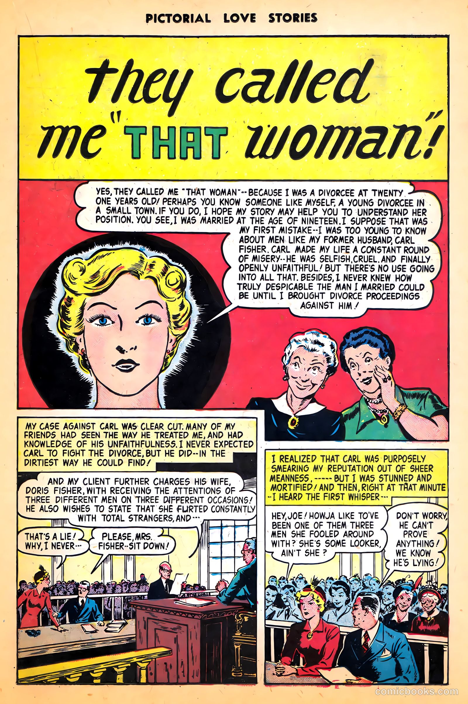 Pictorial Love Stories #24 (1950, Charlton) — page 19 of 37