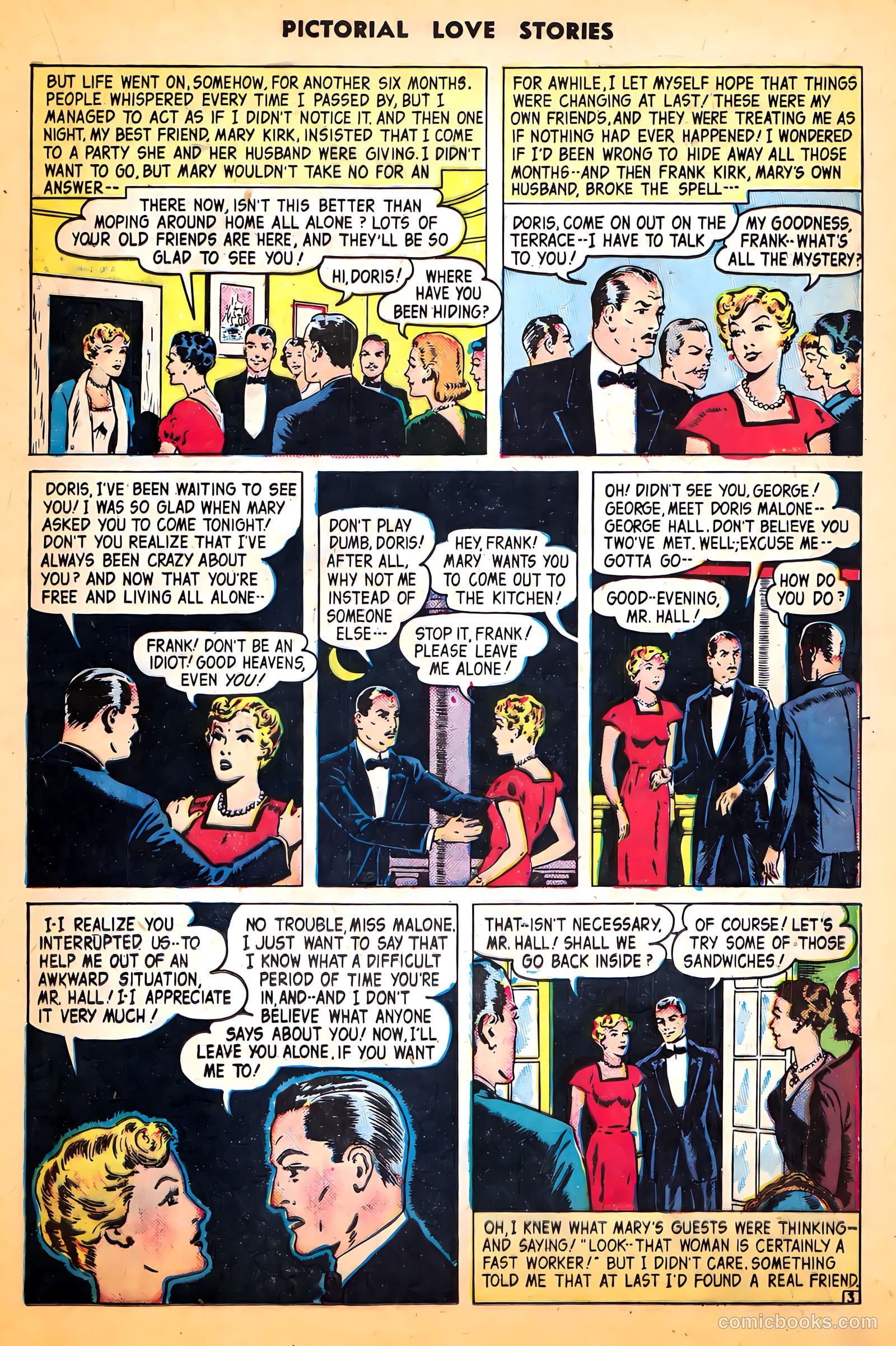 Pictorial Love Stories #24 (1950, Charlton) — page 21 of 37