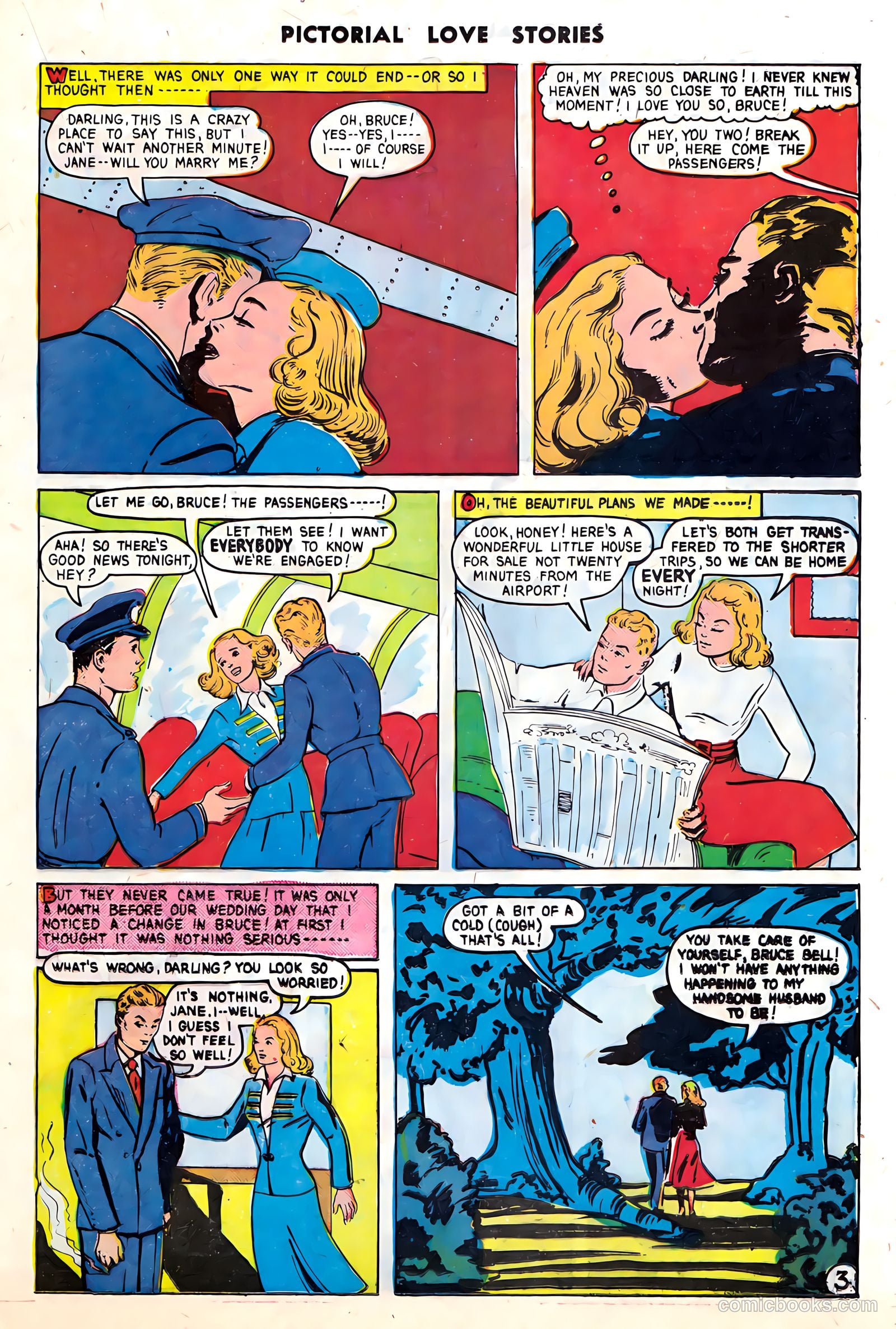 Pictorial Love Stories #26 (1950, Charlton) — page 21 of 37