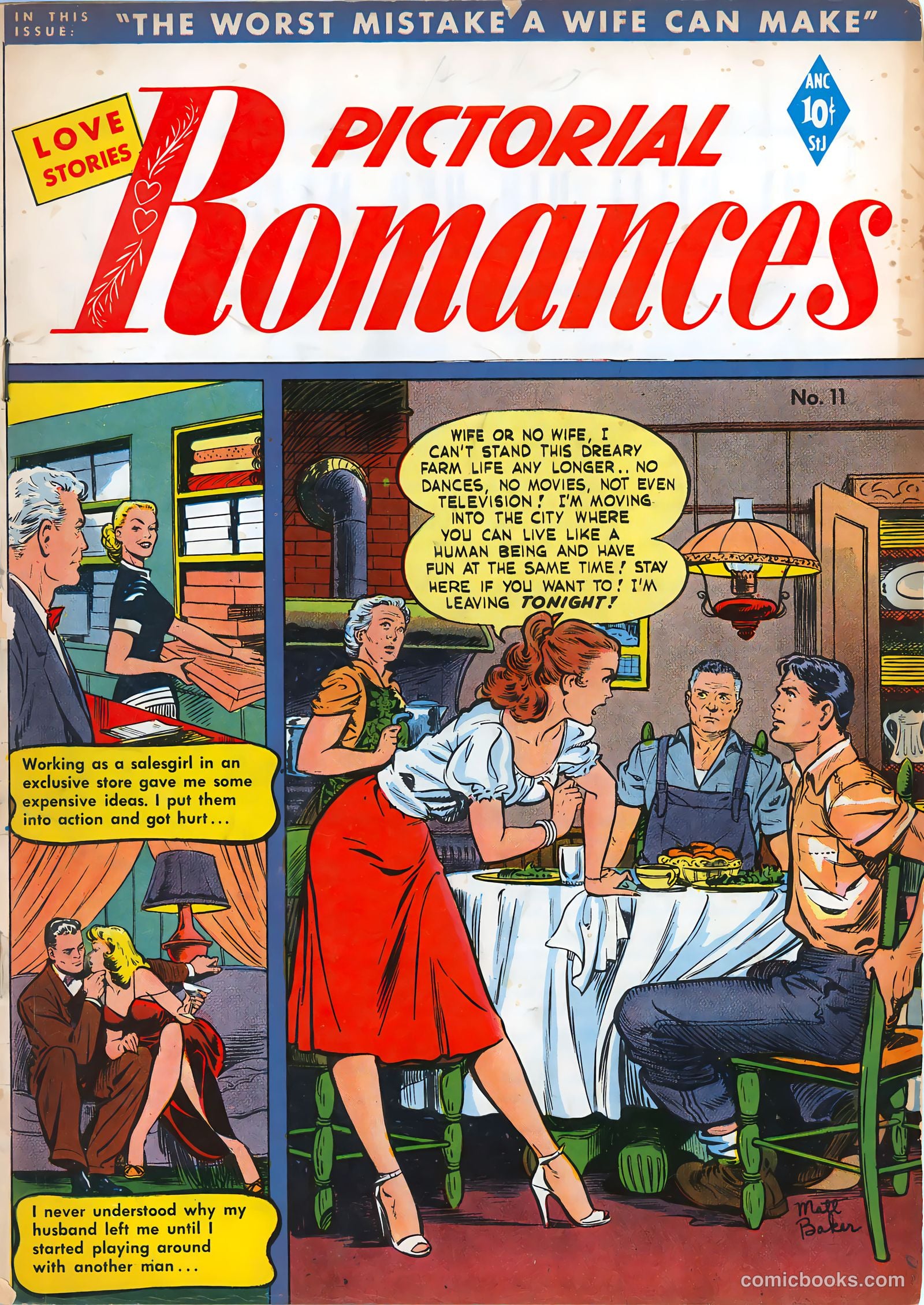Pictorial Romances #11 cover