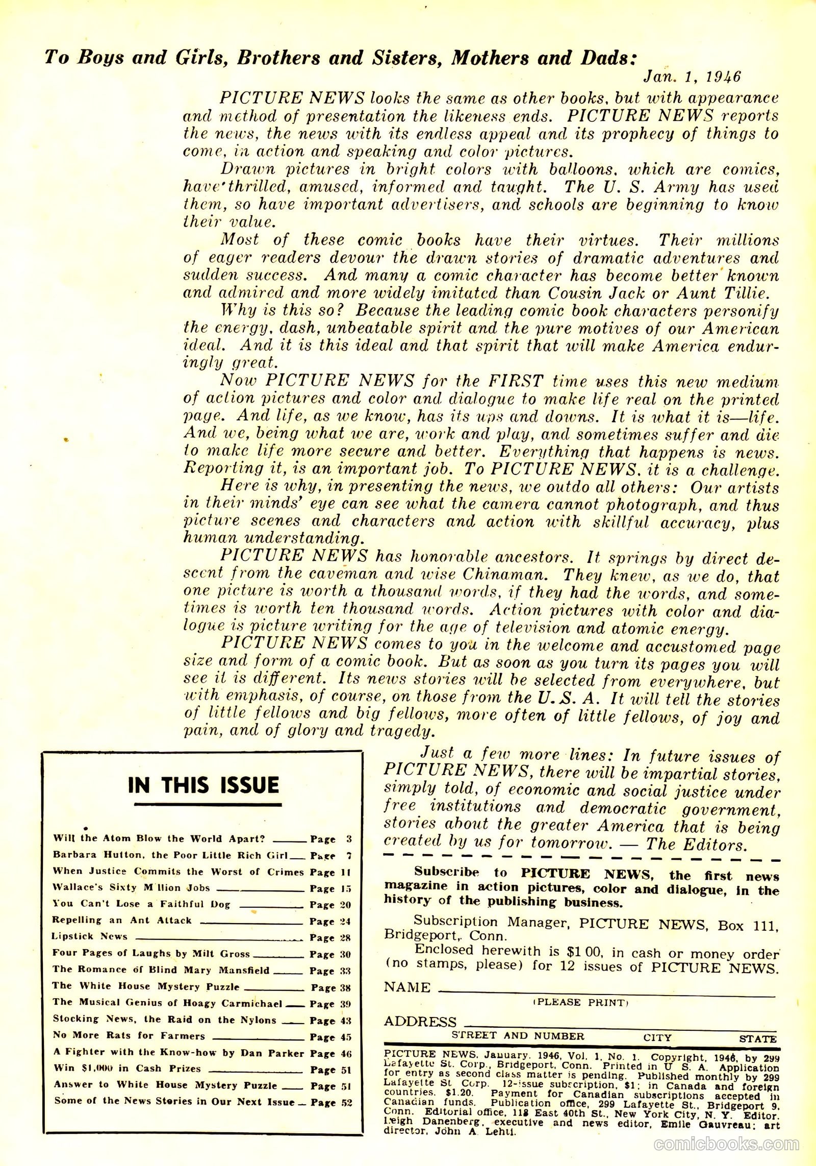 Picture News #1 (1946) — page 2