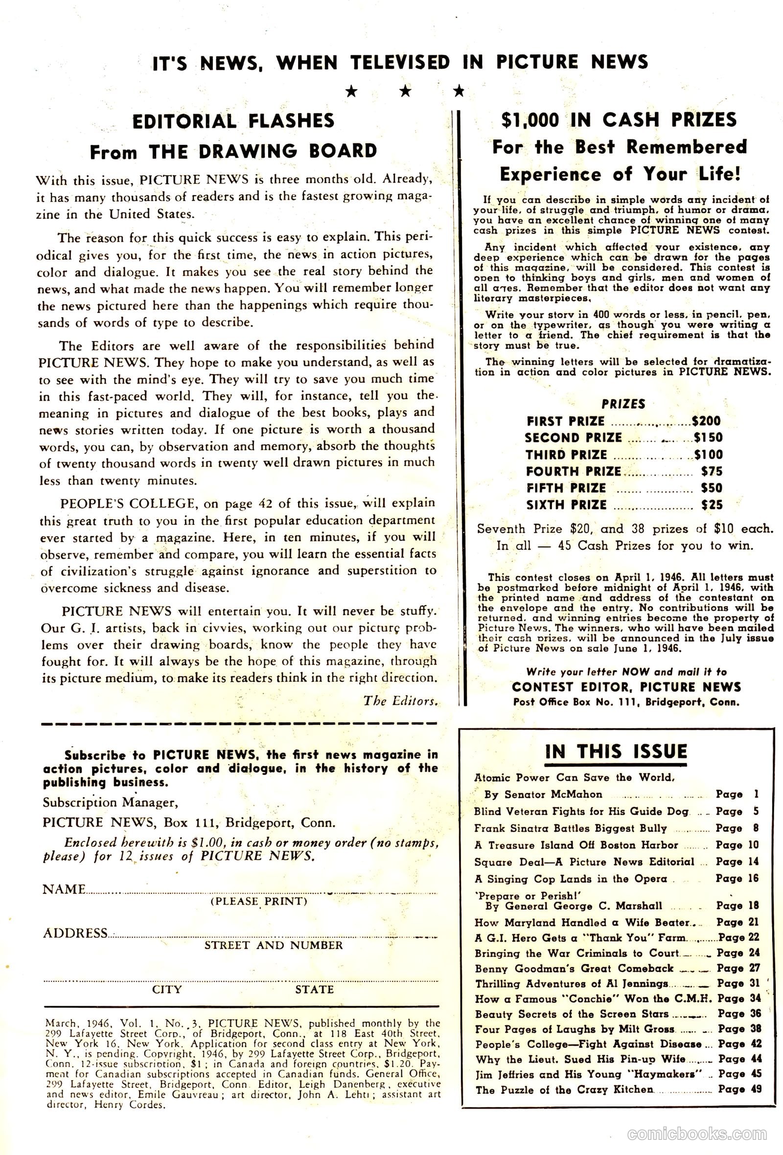 Picture News #3 (1946) — page 2