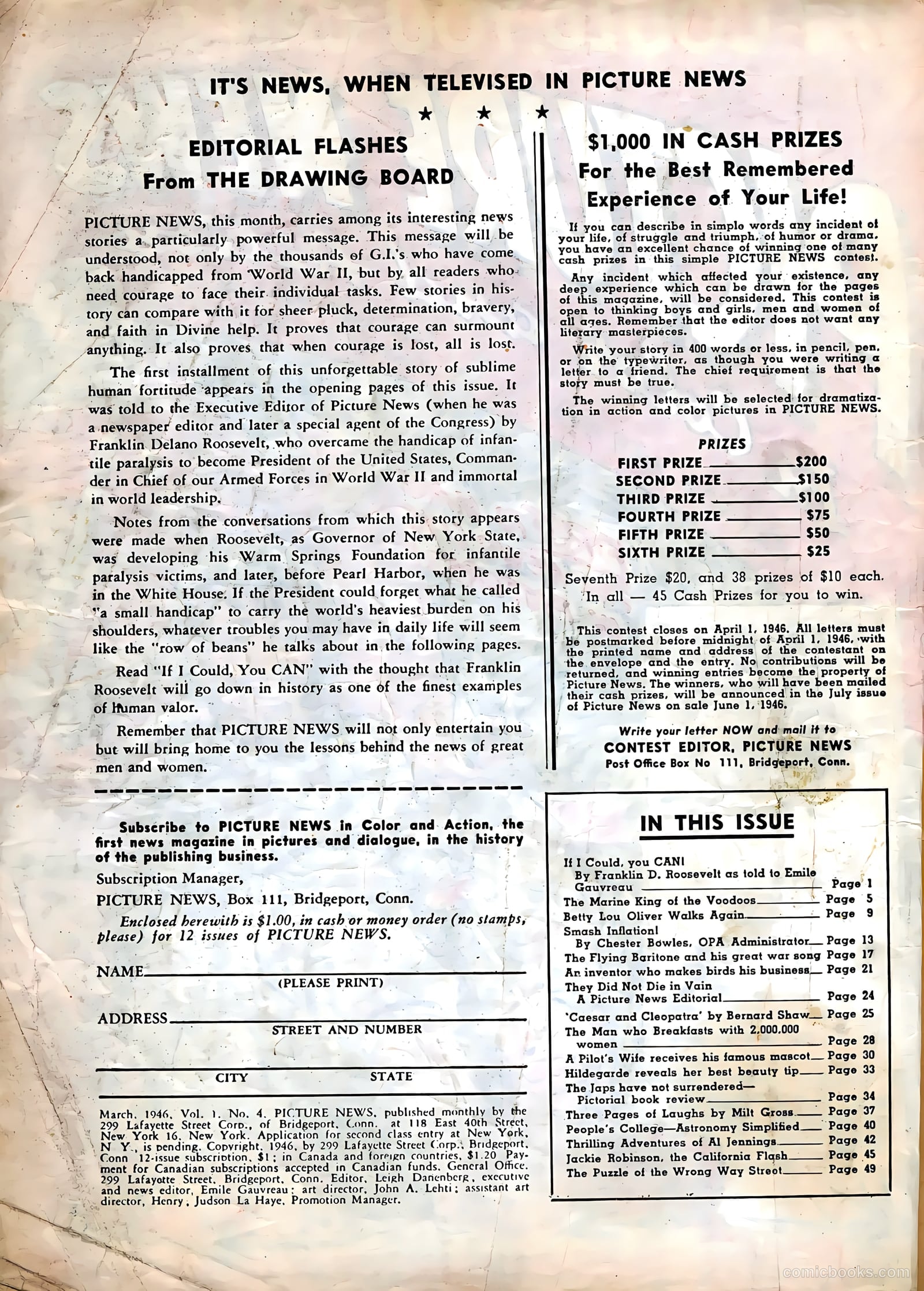 Picture News #4 (1946) — page 2