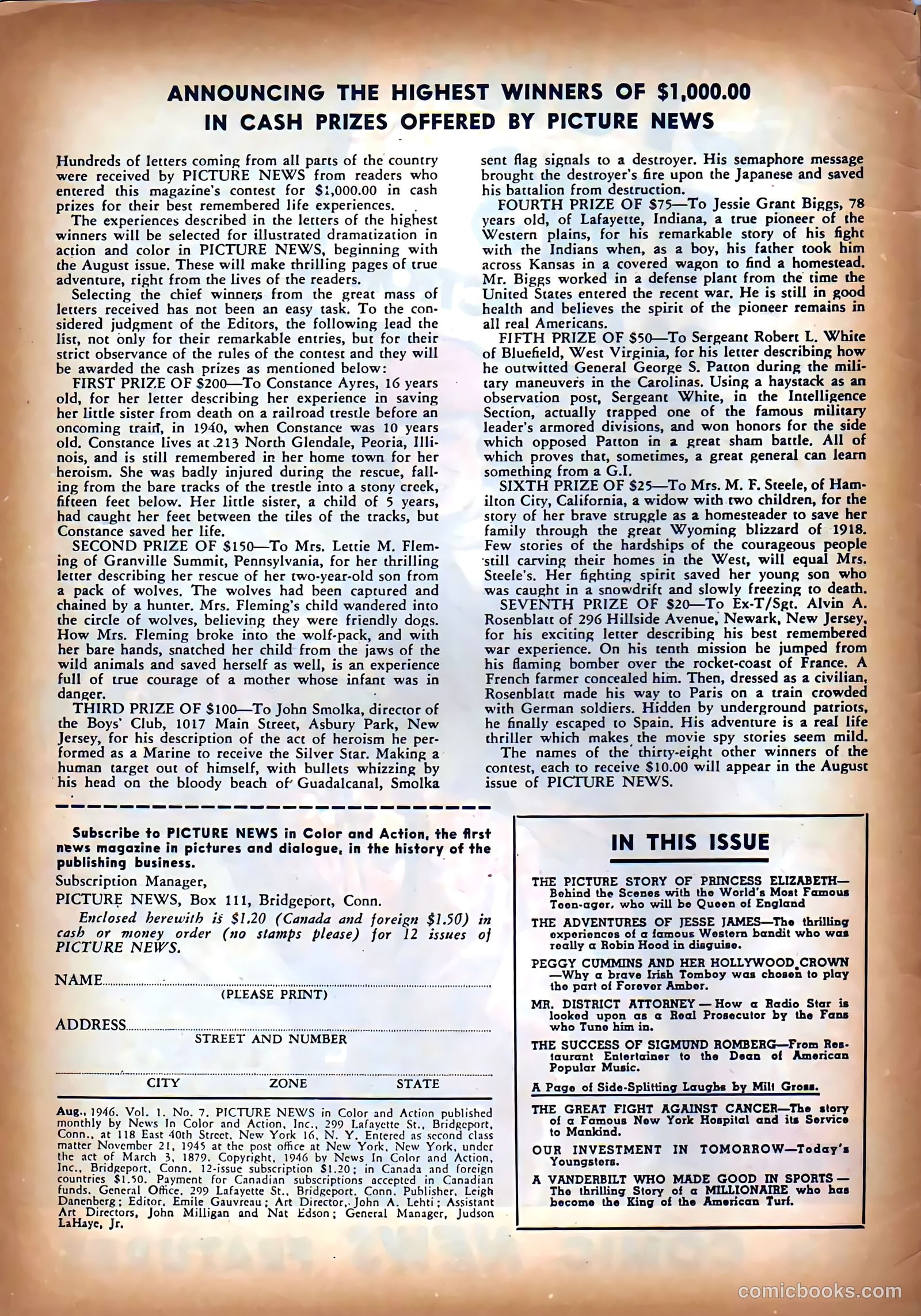 Picture News #7 (1946) — page 2