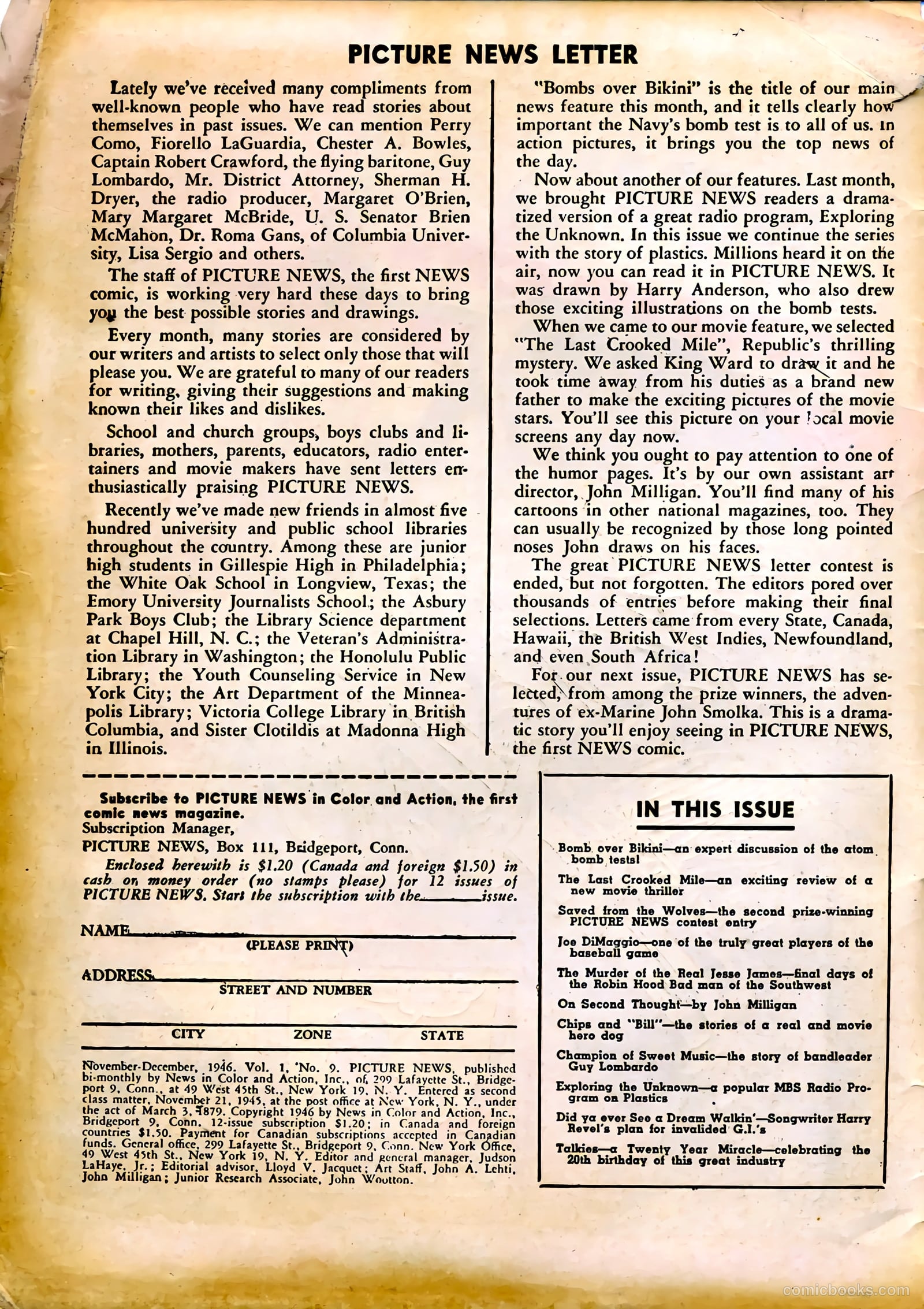 Picture News #9 (1946) — page 2