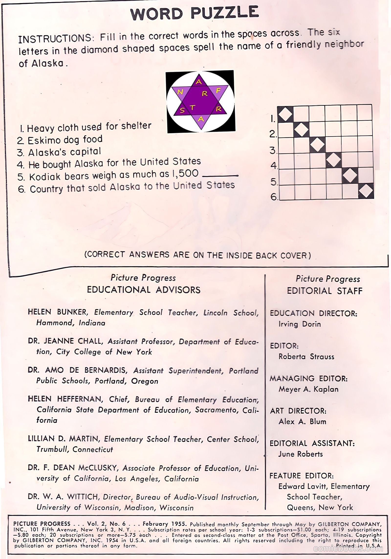 Picture Progress #6 (1954) — page 2 of 28