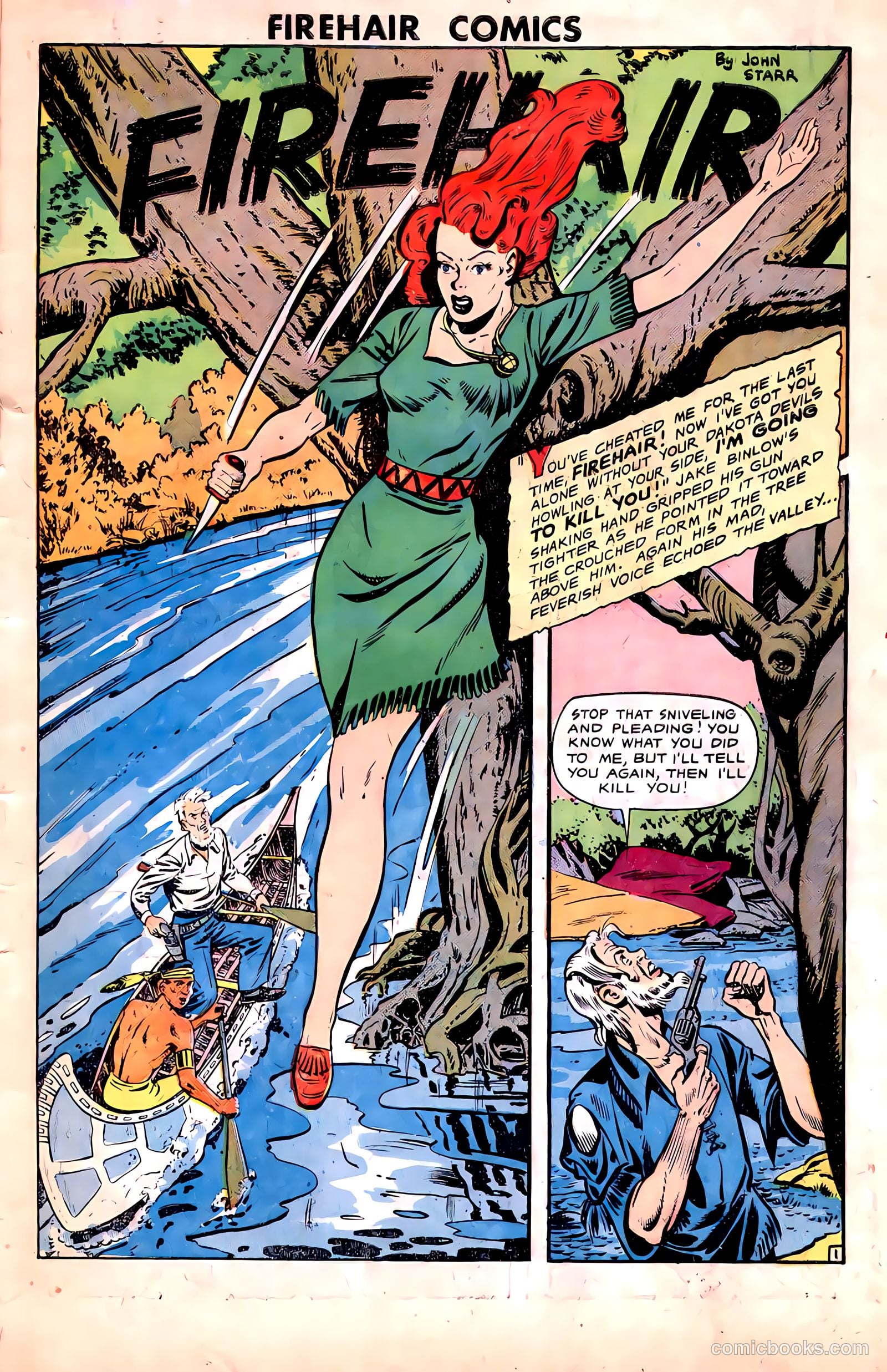 Pioneer West Romances #6 (1950, Fiction House) — page 3 of 36
