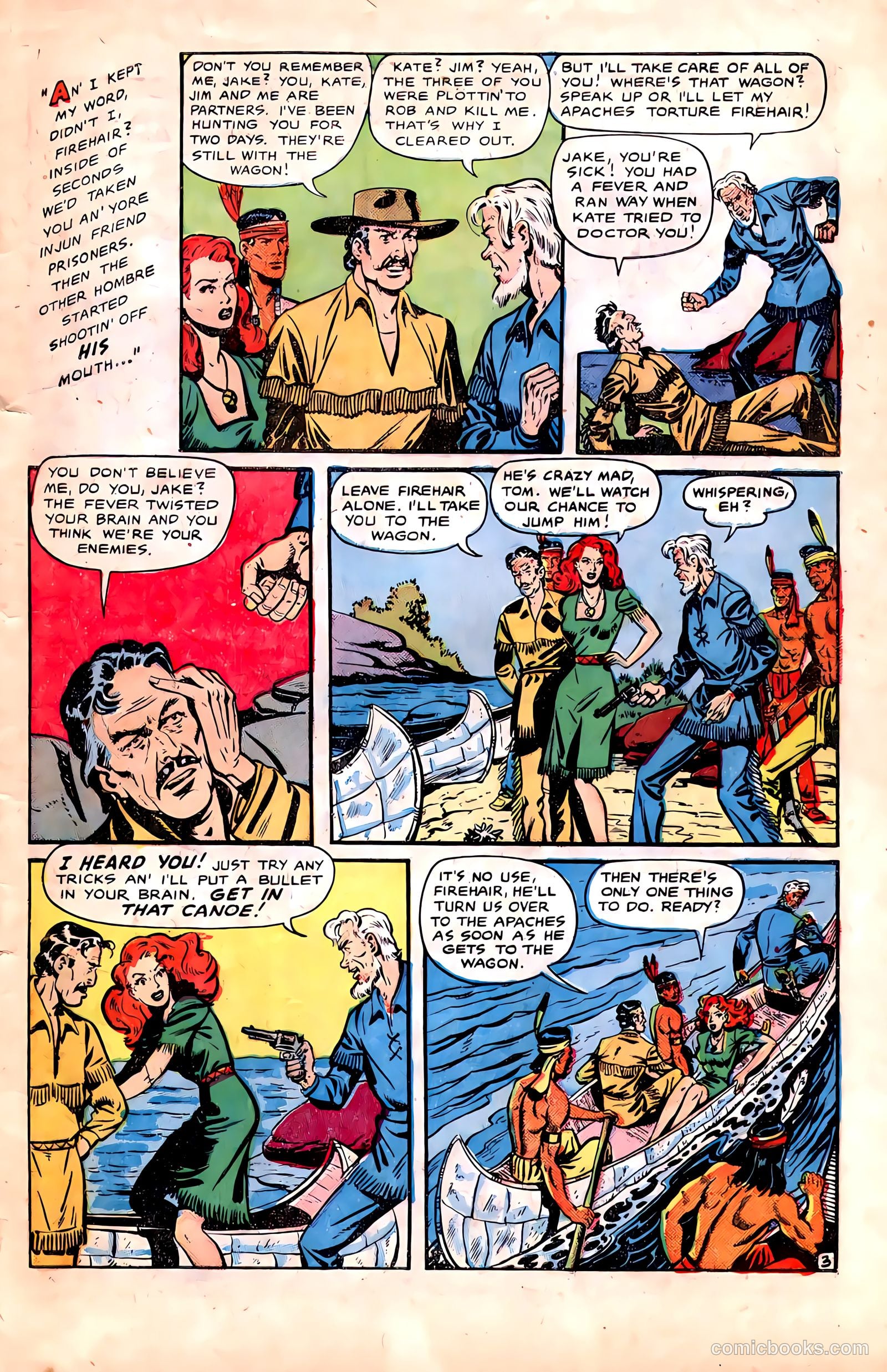 Pioneer West Romances #6 (1950, Fiction House) — page 5 of 36