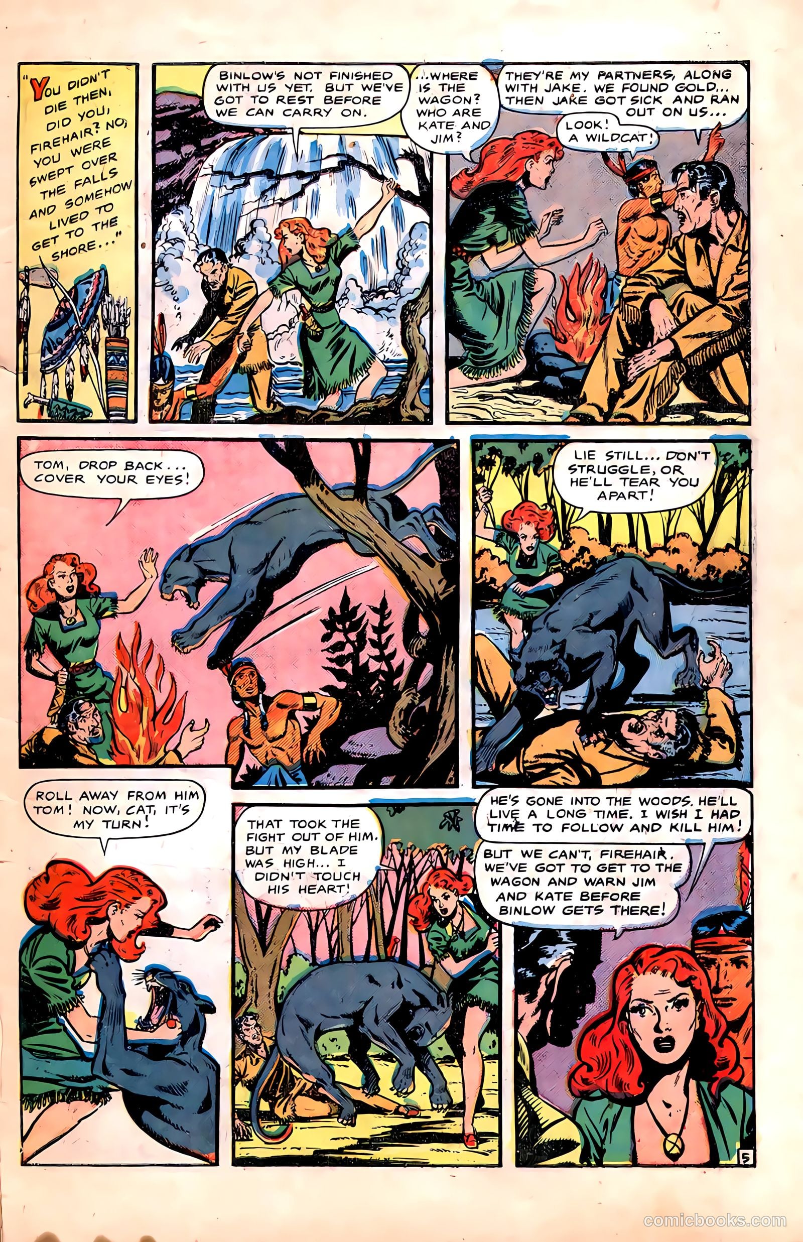 Pioneer West Romances #6 (1950, Fiction House) — page 7 of 36