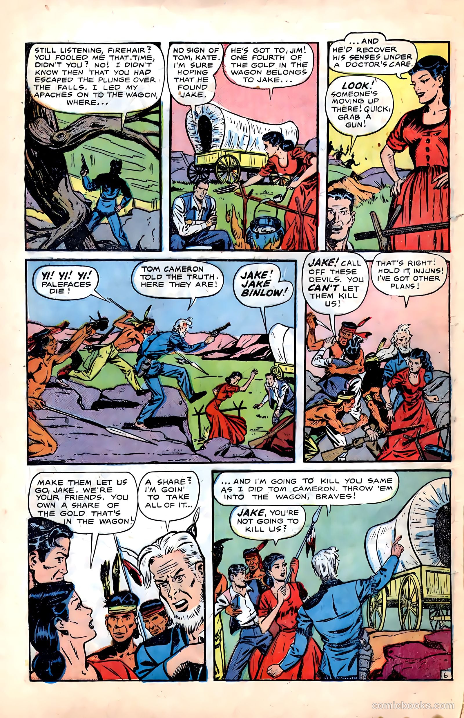 Pioneer West Romances #6 (1950, Fiction House) — page 8 of 36
