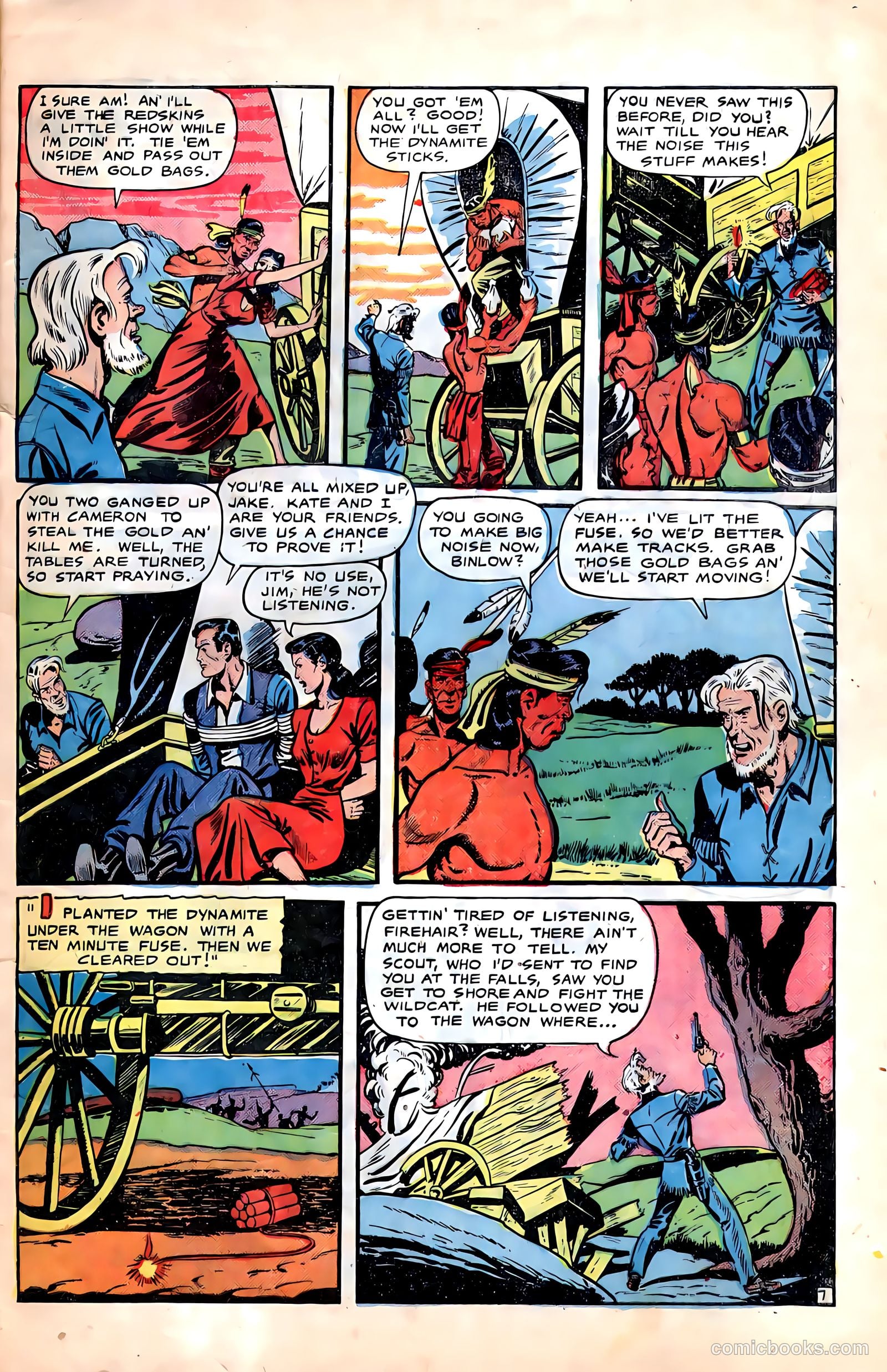 Pioneer West Romances #6 (1950, Fiction House) — page 9 of 36