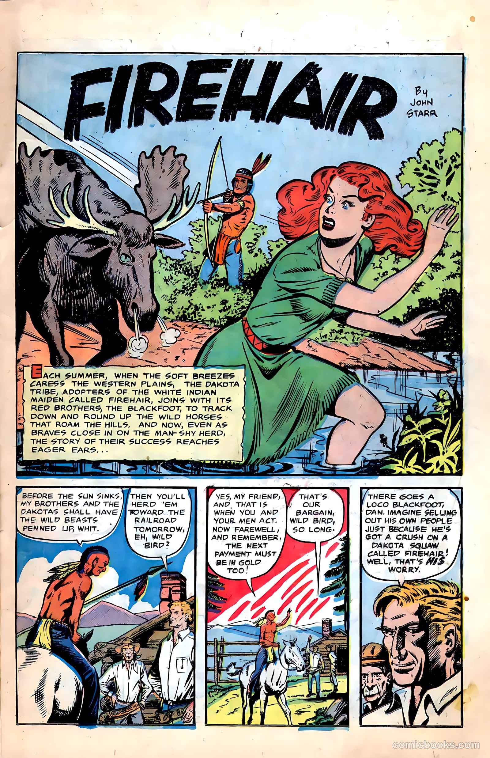 Pioneer West Romances #6 (1950, Fiction House) — page 15 of 36