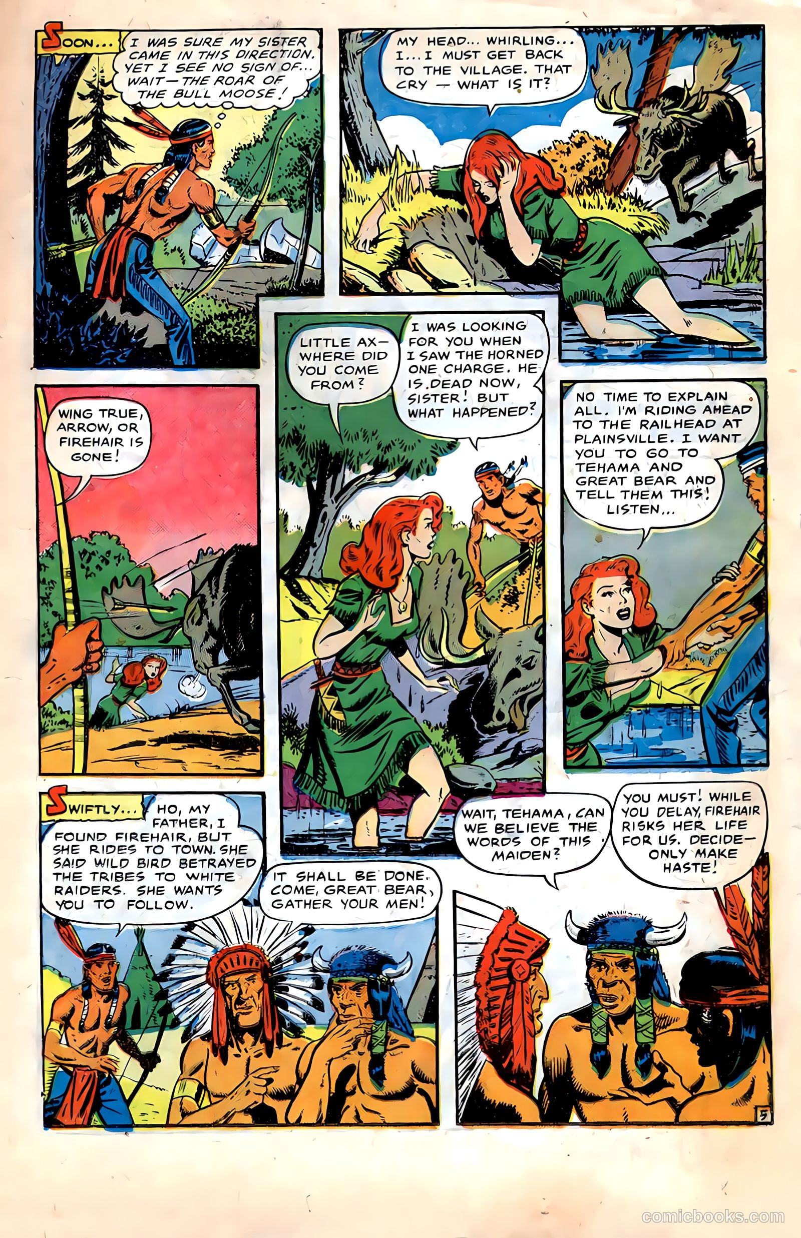 Pioneer West Romances #6 (1950, Fiction House) — page 19 of 36