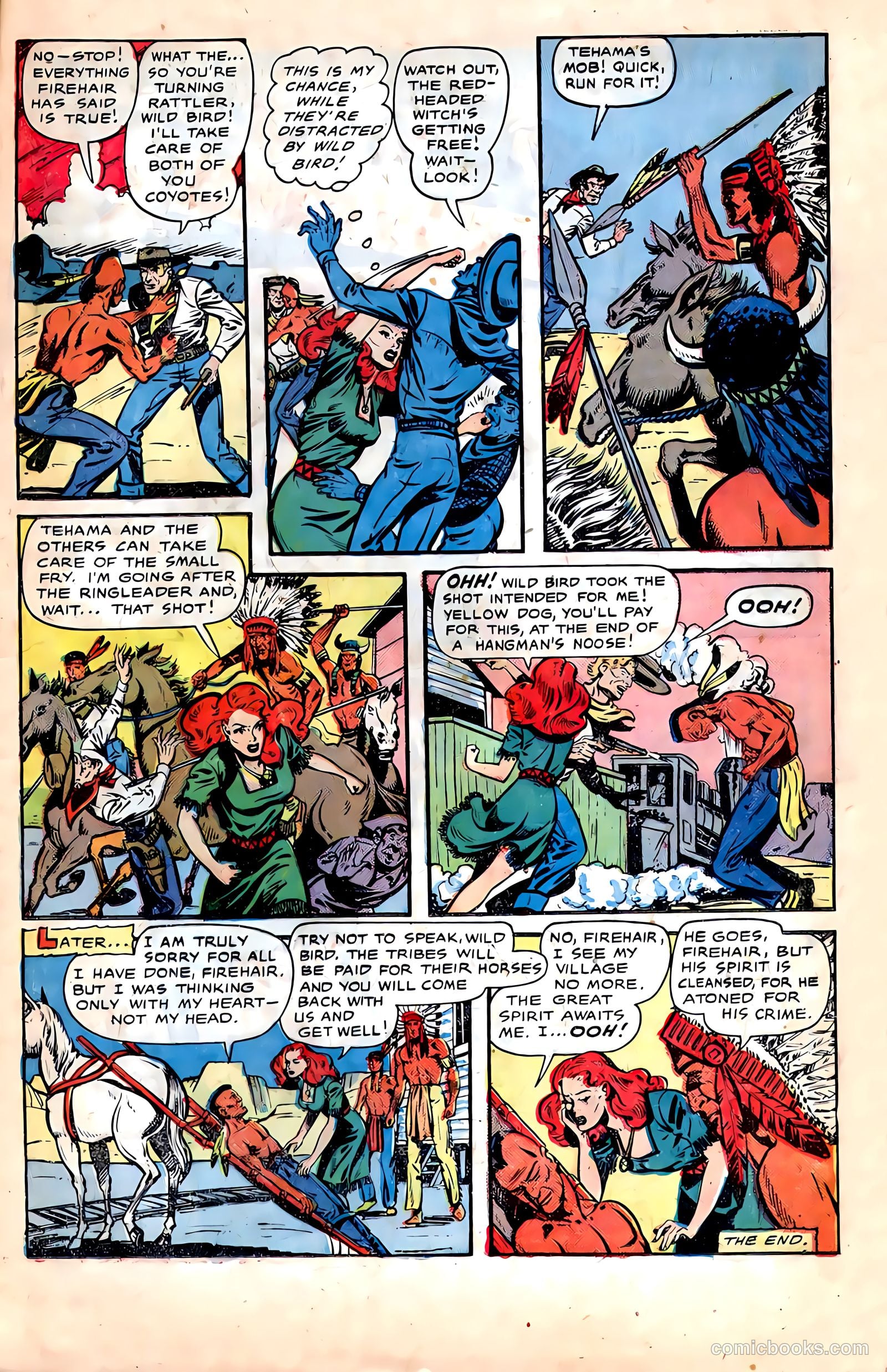 Pioneer West Romances #6 (1950, Fiction House) — page 21 of 36