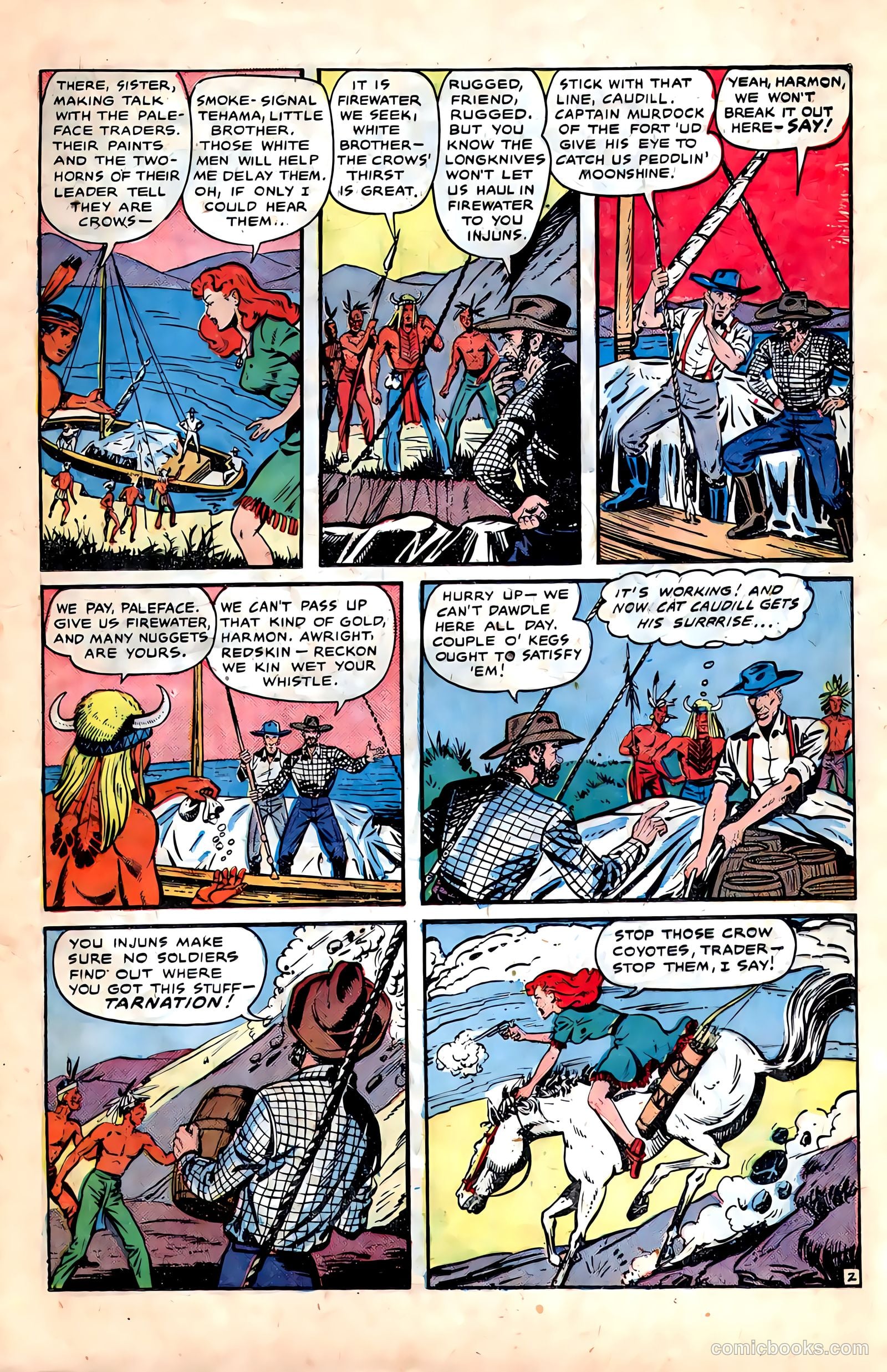Pioneer West Romances #6 (1950, Fiction House) — page 25 of 36
