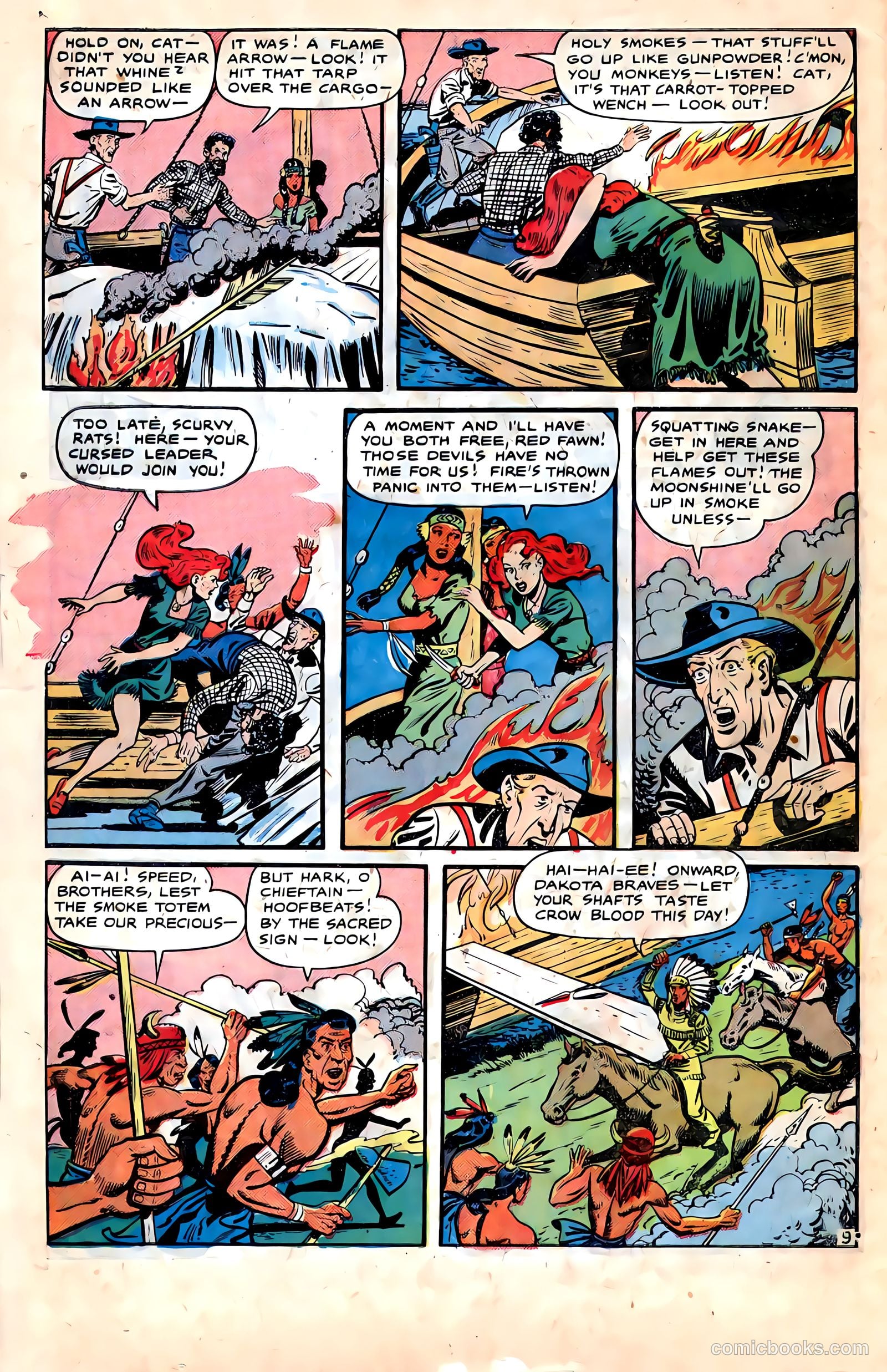Pioneer West Romances #6 (1950, Fiction House) — page 32 of 36